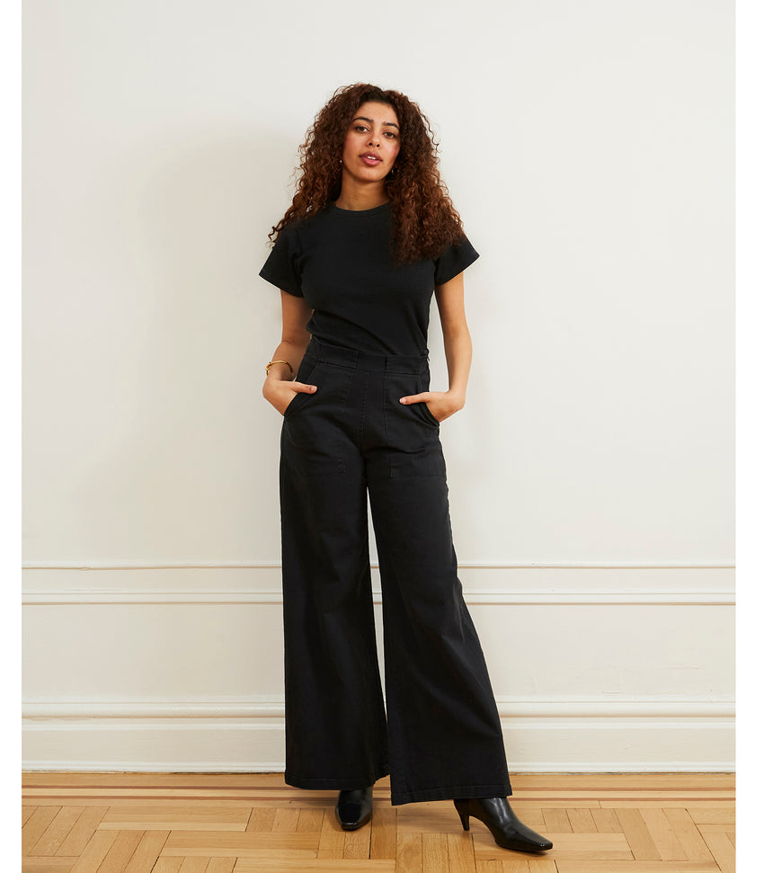 Sabrina Lauren Womens Black Ultra Soft Bootcut Ponte Pants Size 1X NWT $73