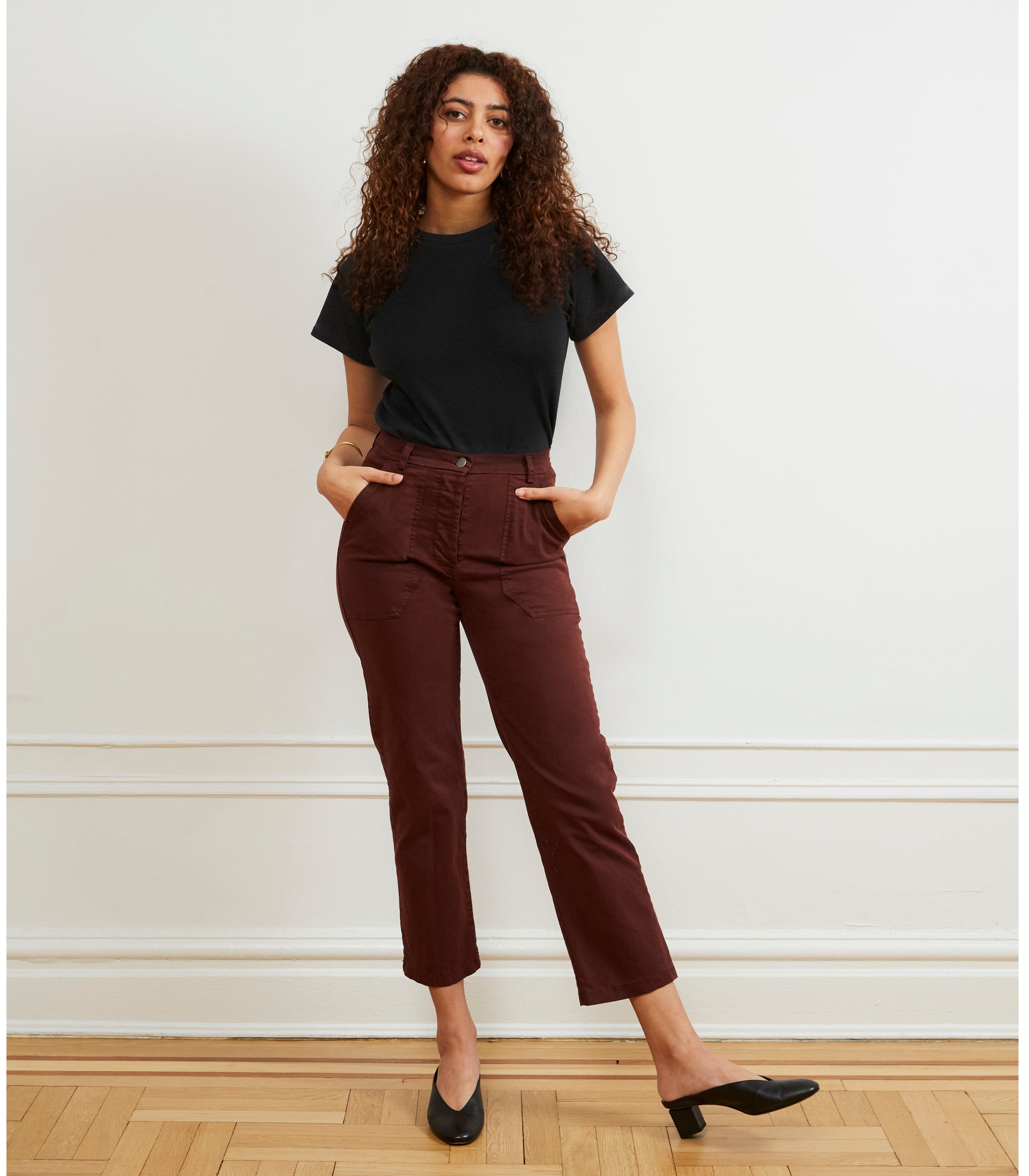 James Straight Leg Work Pant Coffee