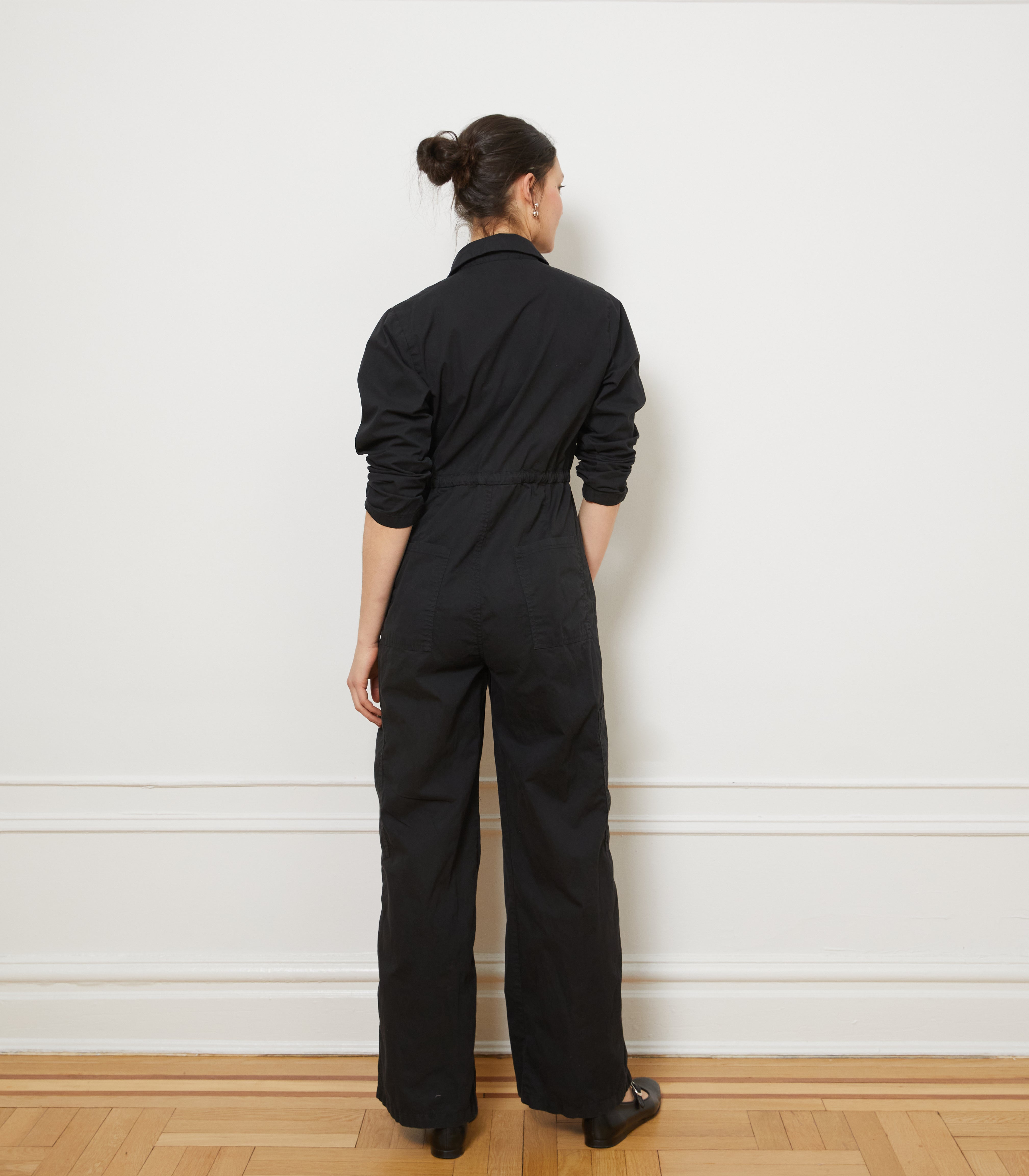 Spencer Cargo Zip Jumpsuit - Black