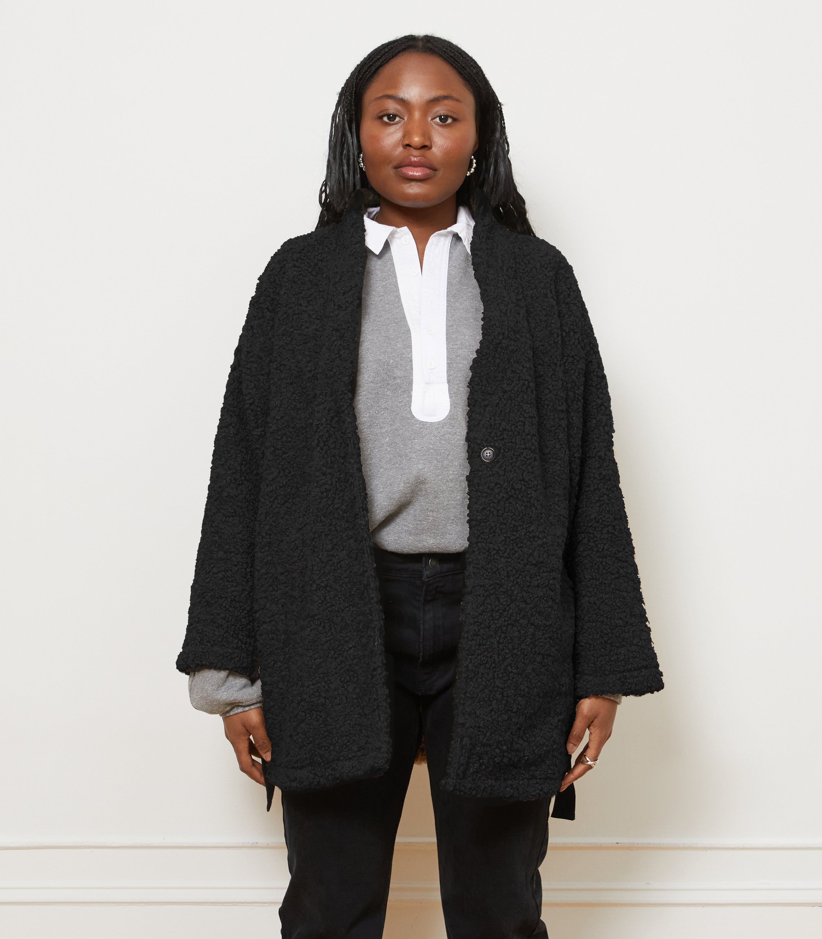 Knot Overalls in Black | LOUP