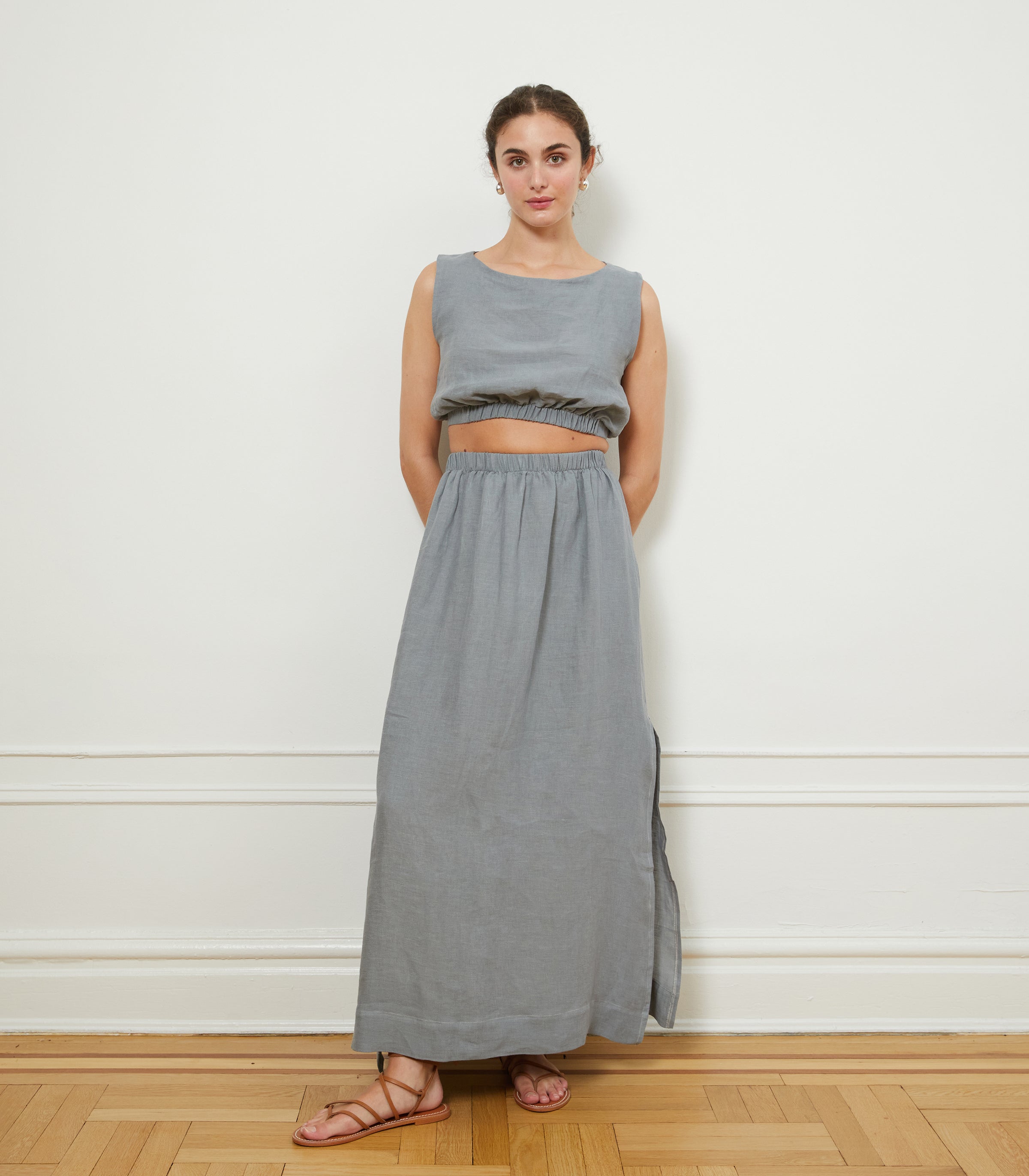 Carla Top & Rosa Skirt in Blue | LOUP x Biankalu