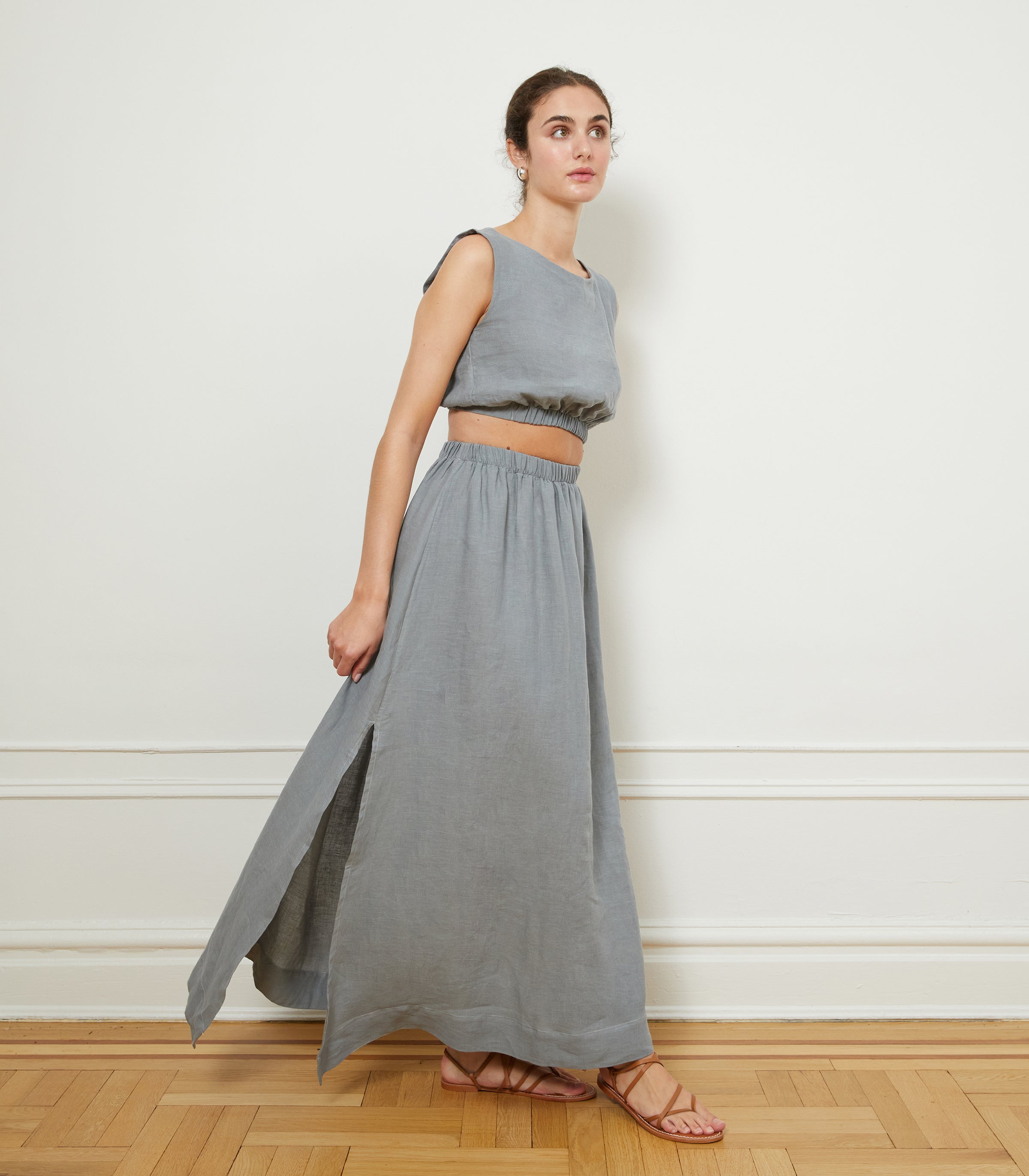 Carla Top & Rosa Skirt in Blue | LOUP x Biankalu