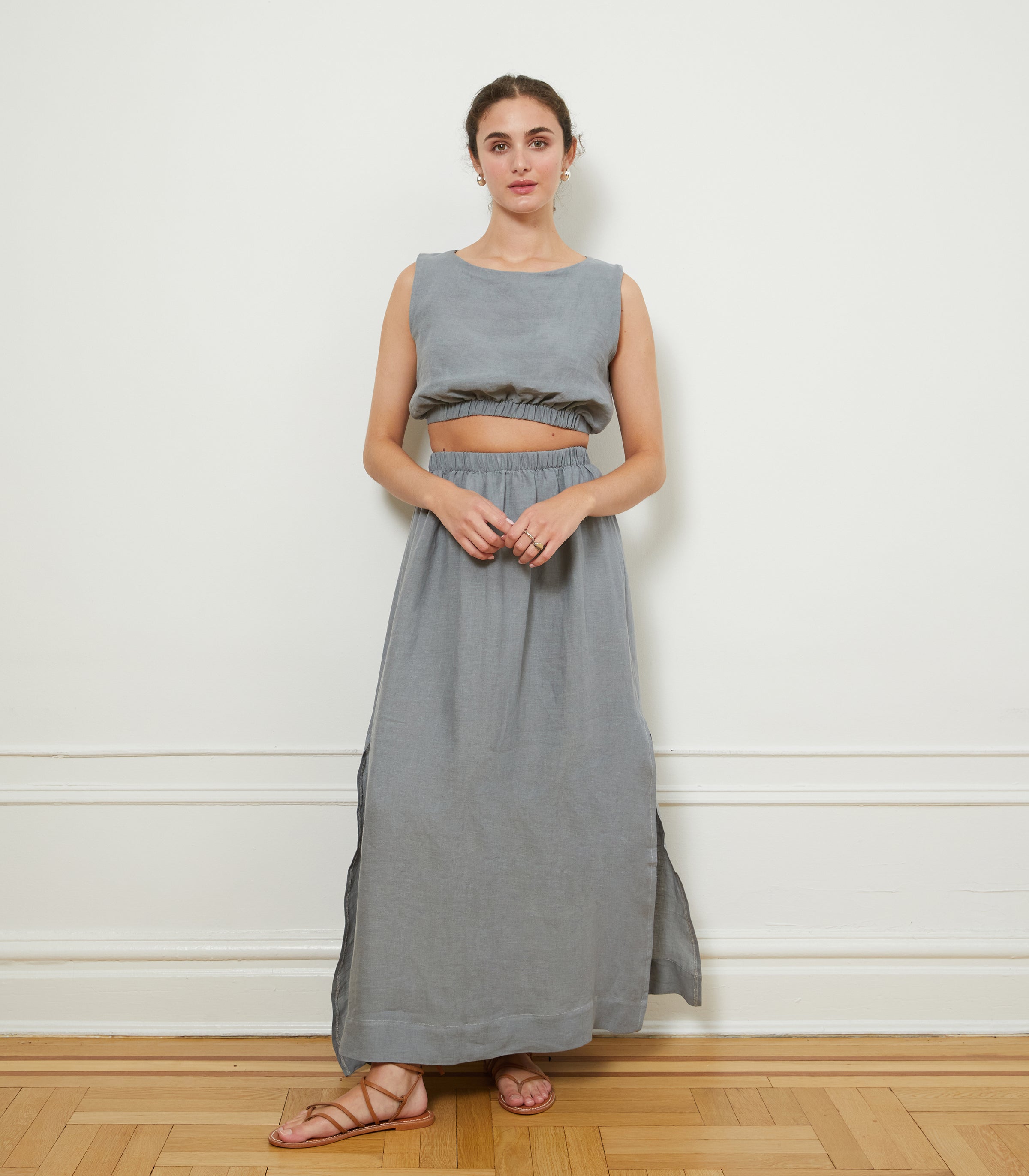 Carla Top & Rosa Skirt in Blue | LOUP x Biankalu