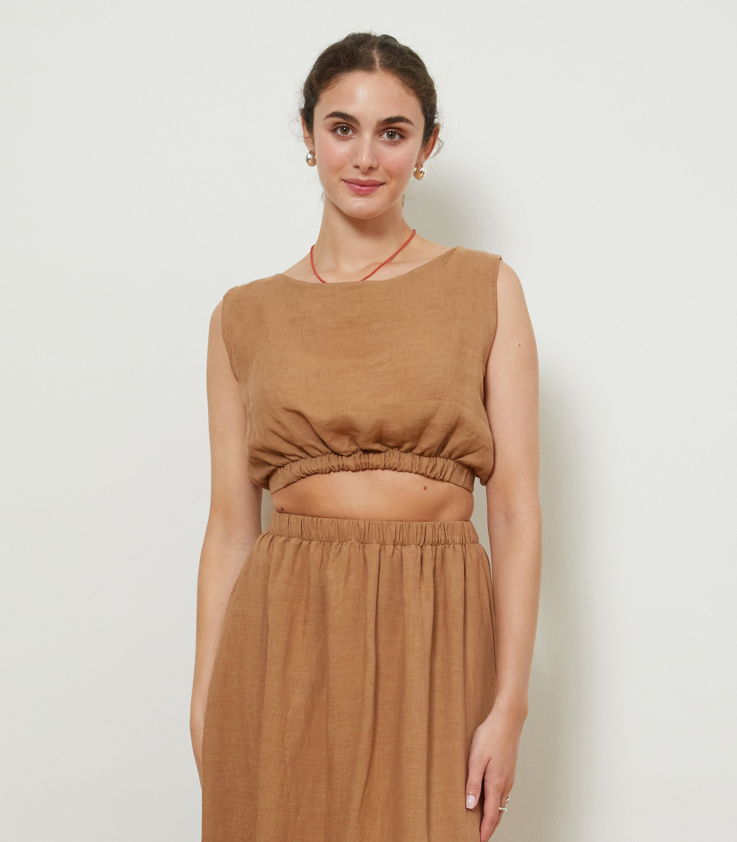トップス carla Lady linen like tops Lady linen like tops（Black） – CARLA