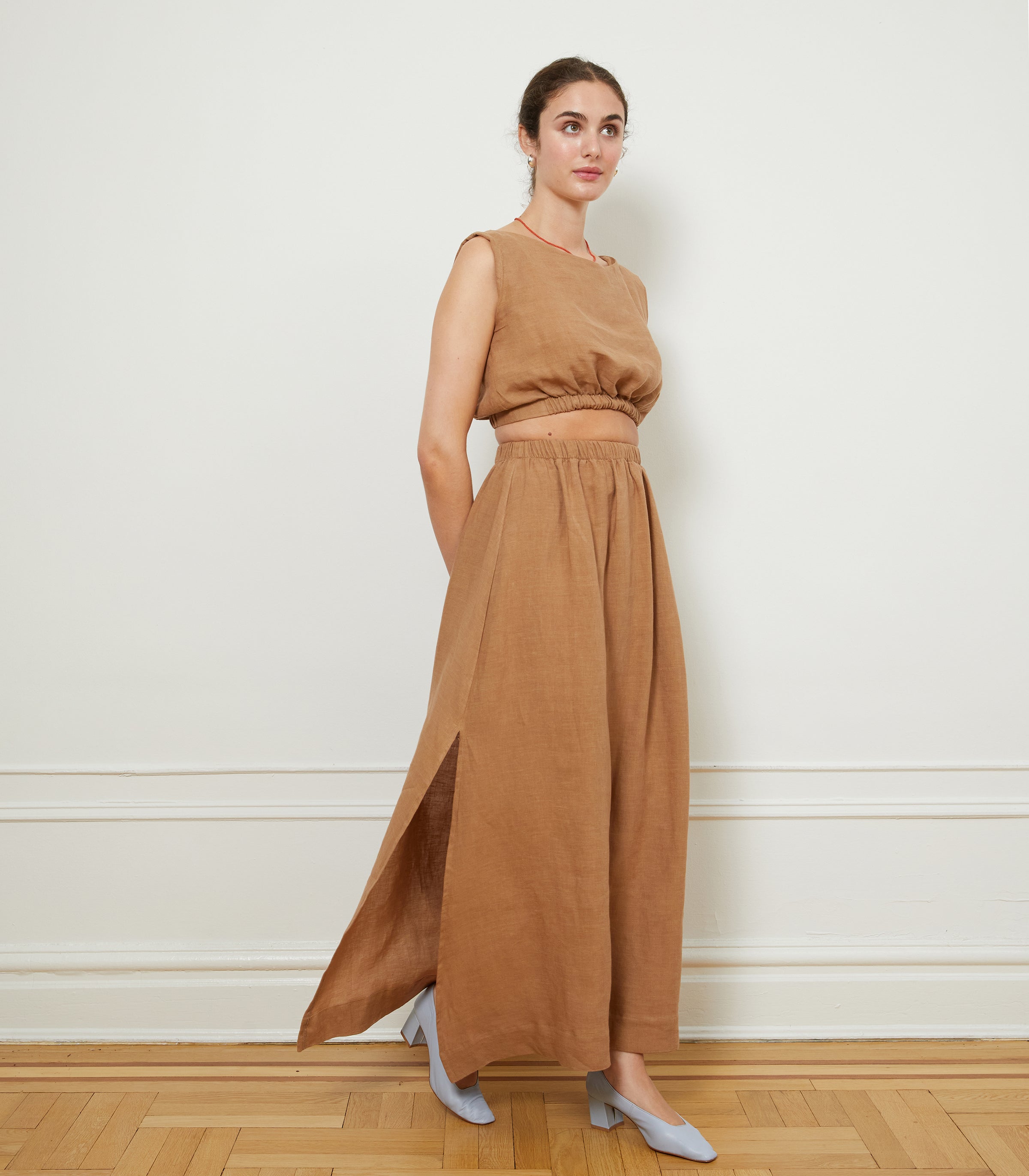 Carla Top & Rosa Skirt in Brown | LOUP x Biankalu