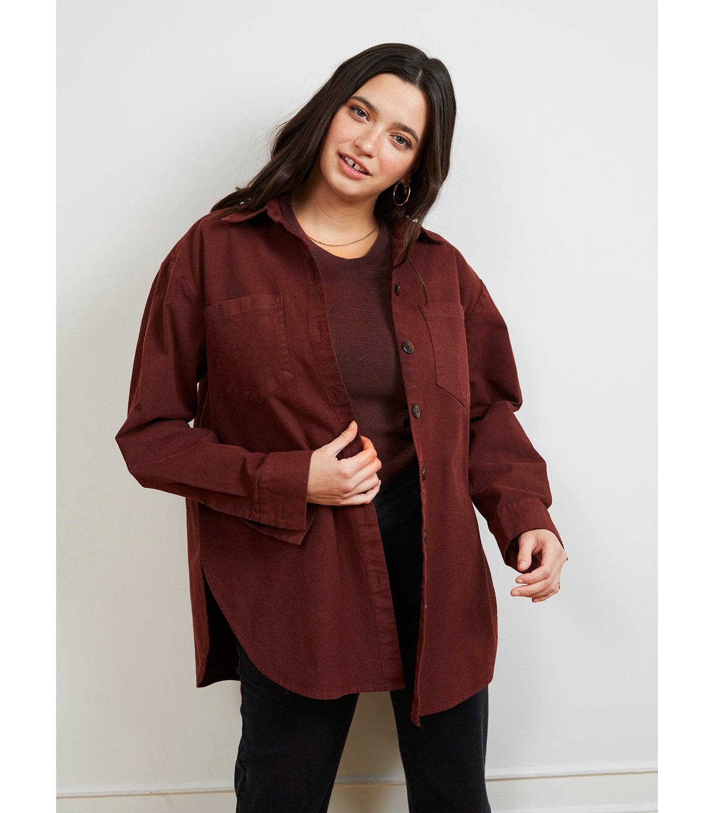Sonia Oversized Heavy Weight Top Coffee