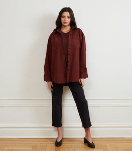 Sonia Oversized Heavy Weight Top - Coffee