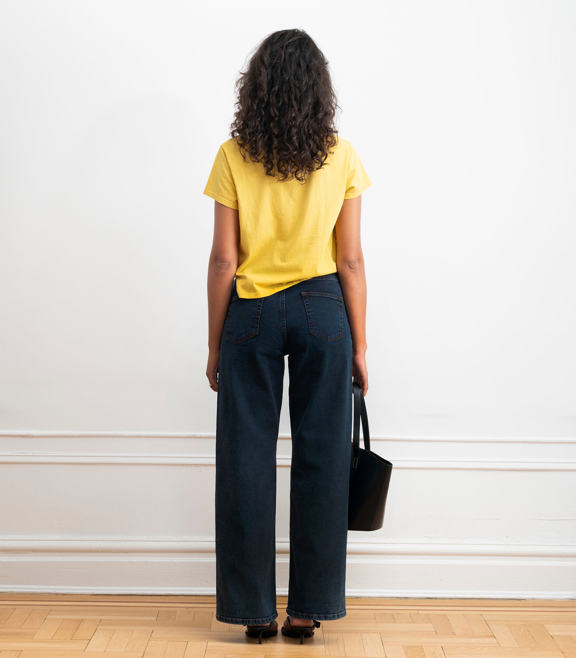 Francois High Rise Wide Leg Jeans - New York Dark