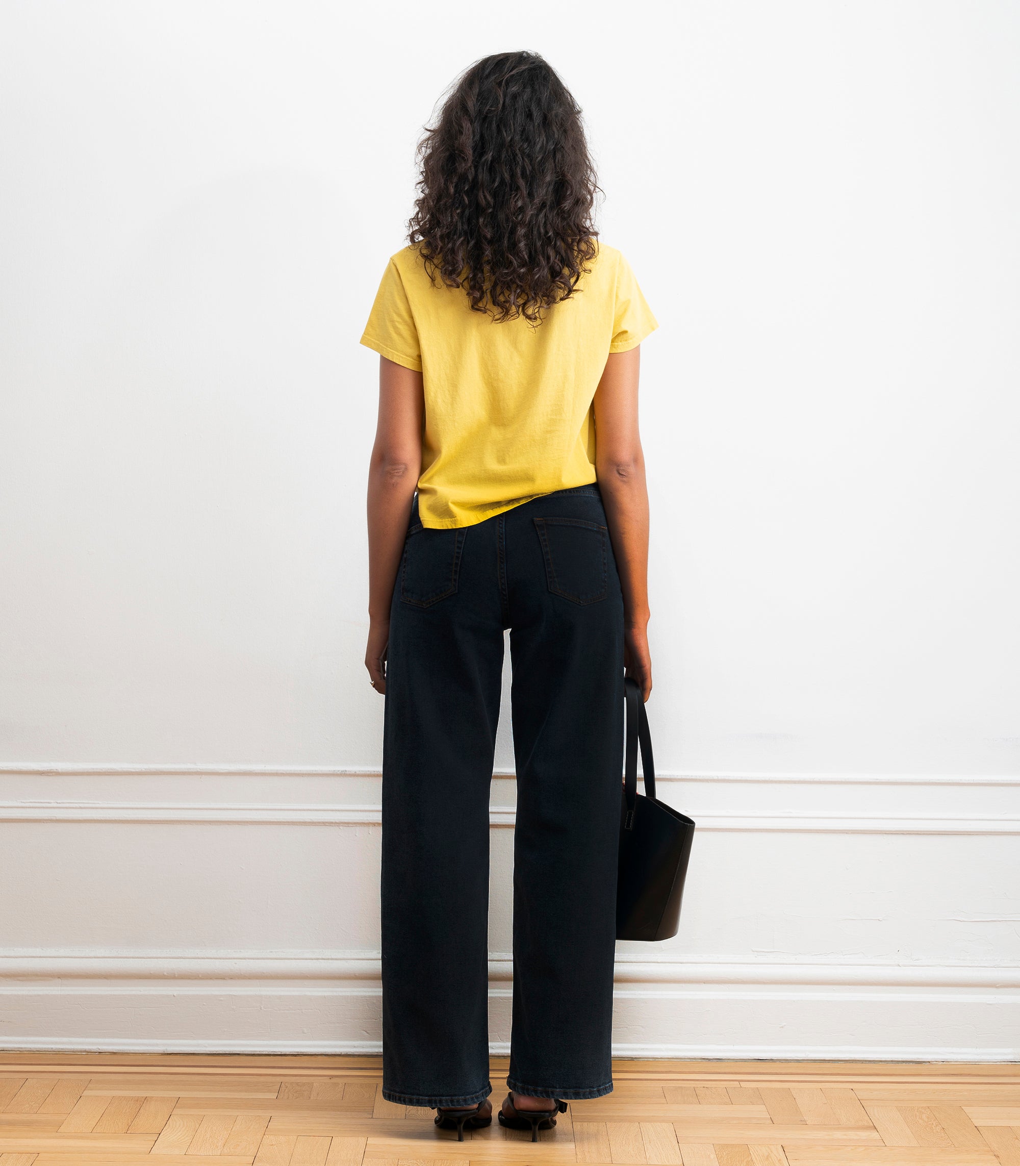 Francois High Rise Wide Leg Jeans - New York Dark