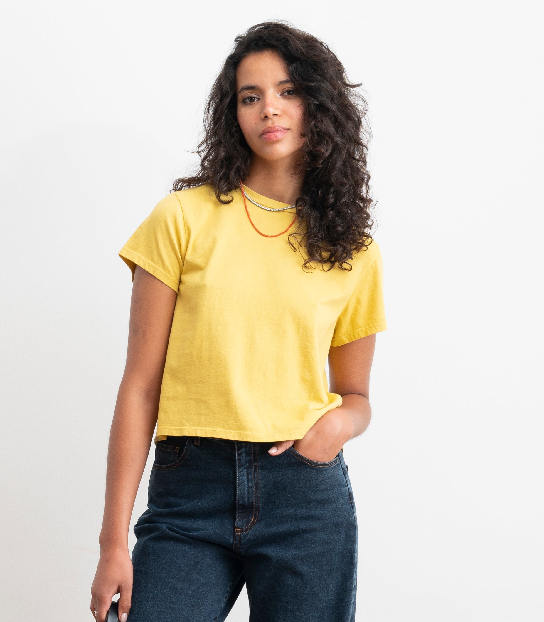 Bessette Soft Washed Tee - Daffodil