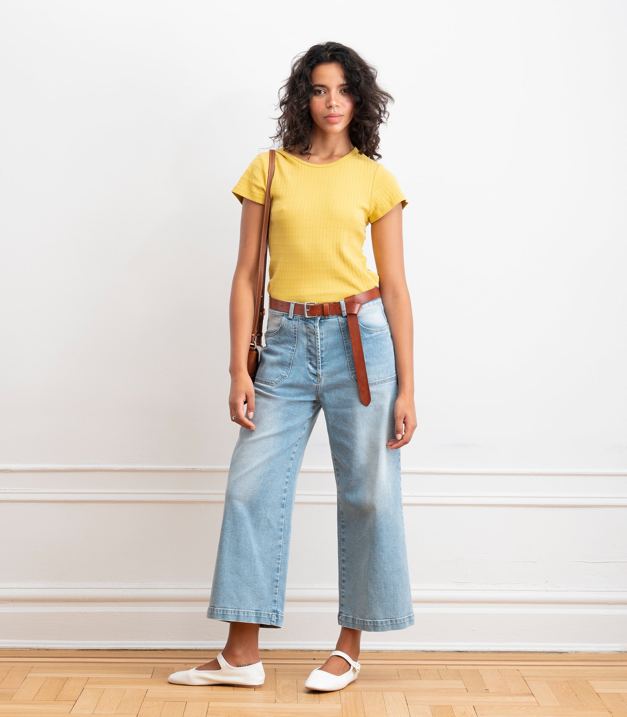 Simone Wide Crop Jeans - Kauai