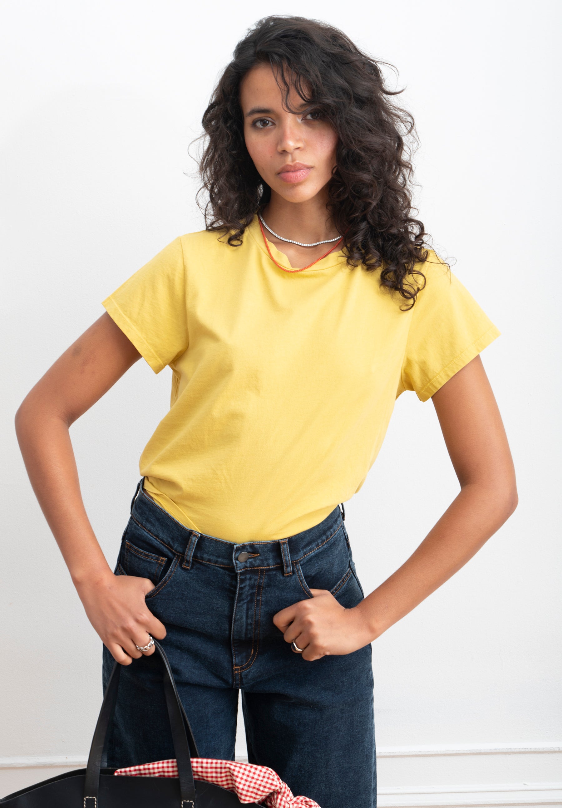 Bessette Soft Washed Tee - Daffodil