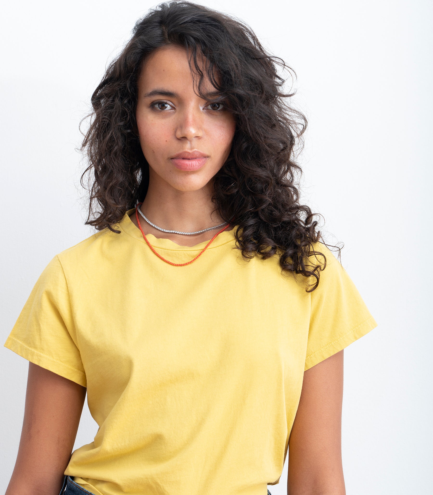 Bessette Soft Washed Tee - Daffodil