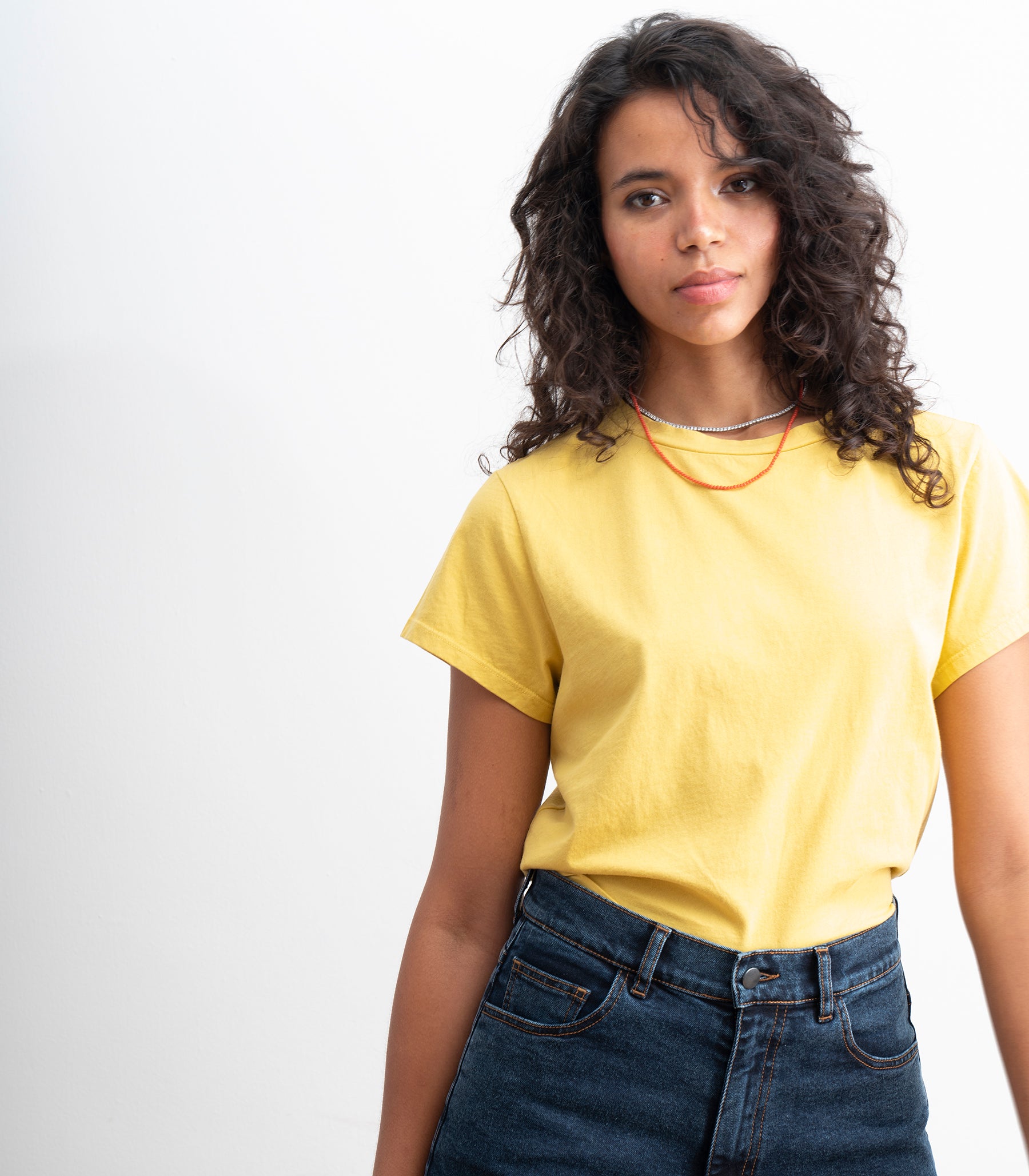 Bessette Soft Washed Tee - Daffodil