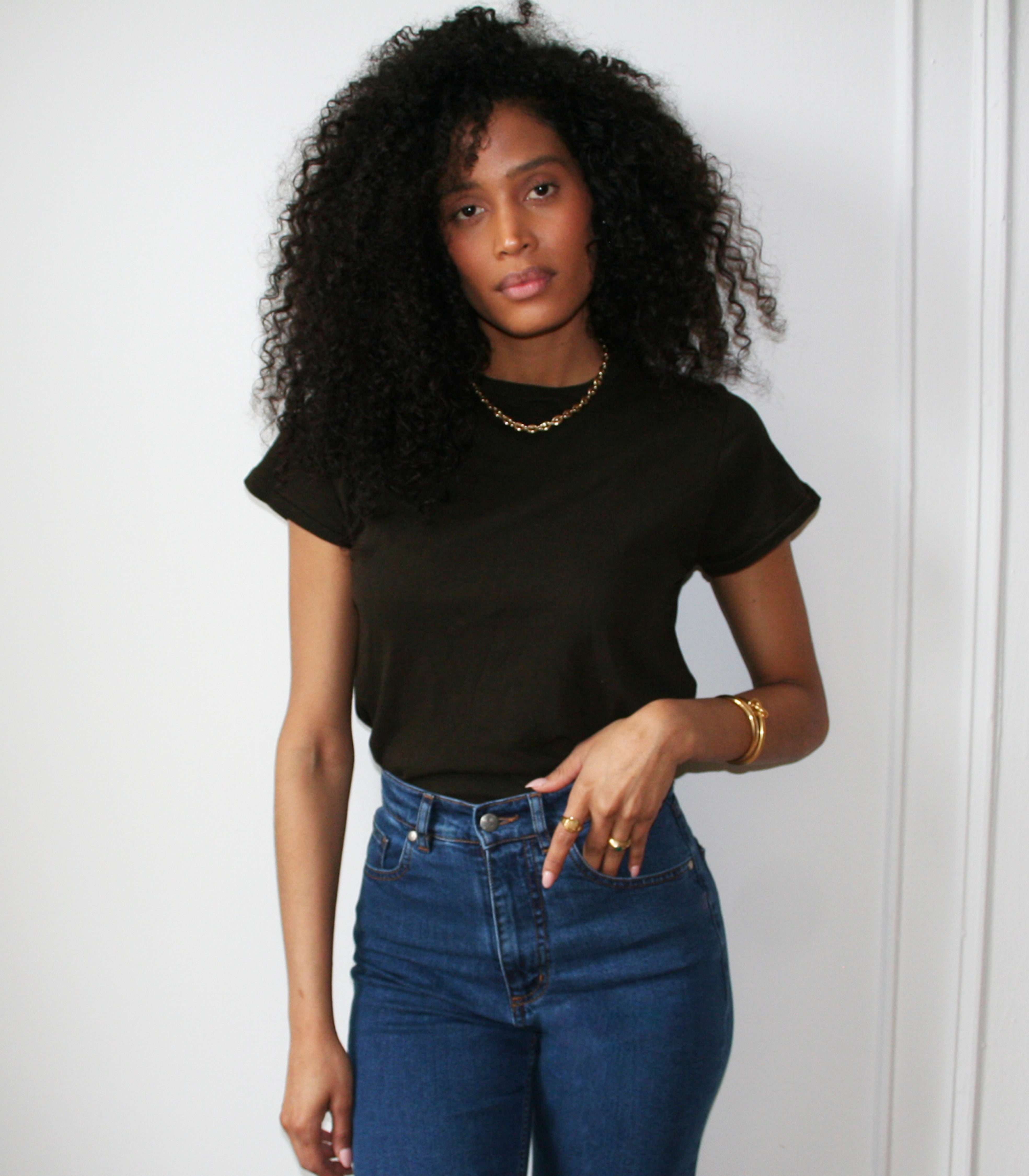 Bessette Soft Washed Tee - Espresso