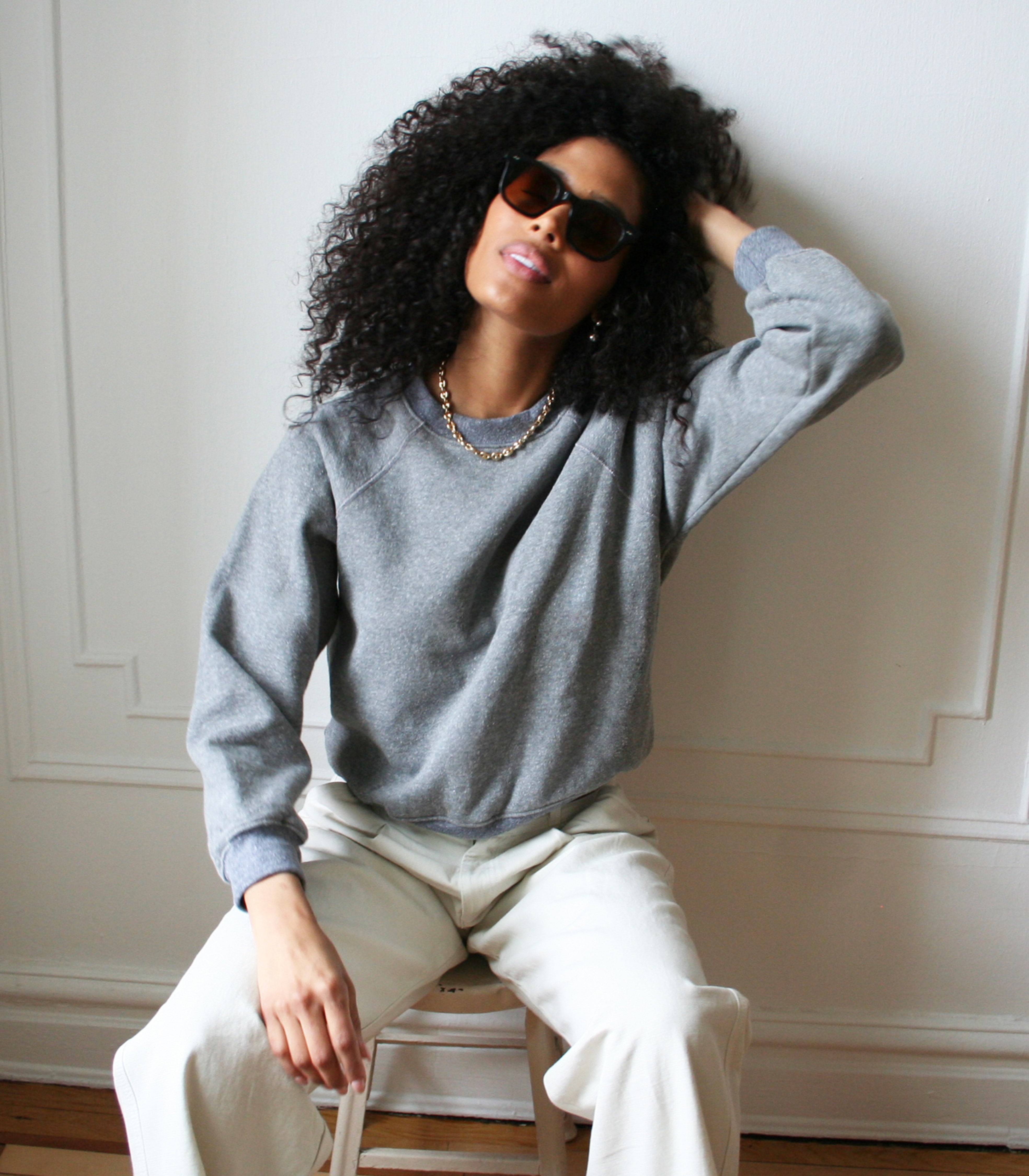 Nico Crew Neck Sweatshirt - Heather Gray