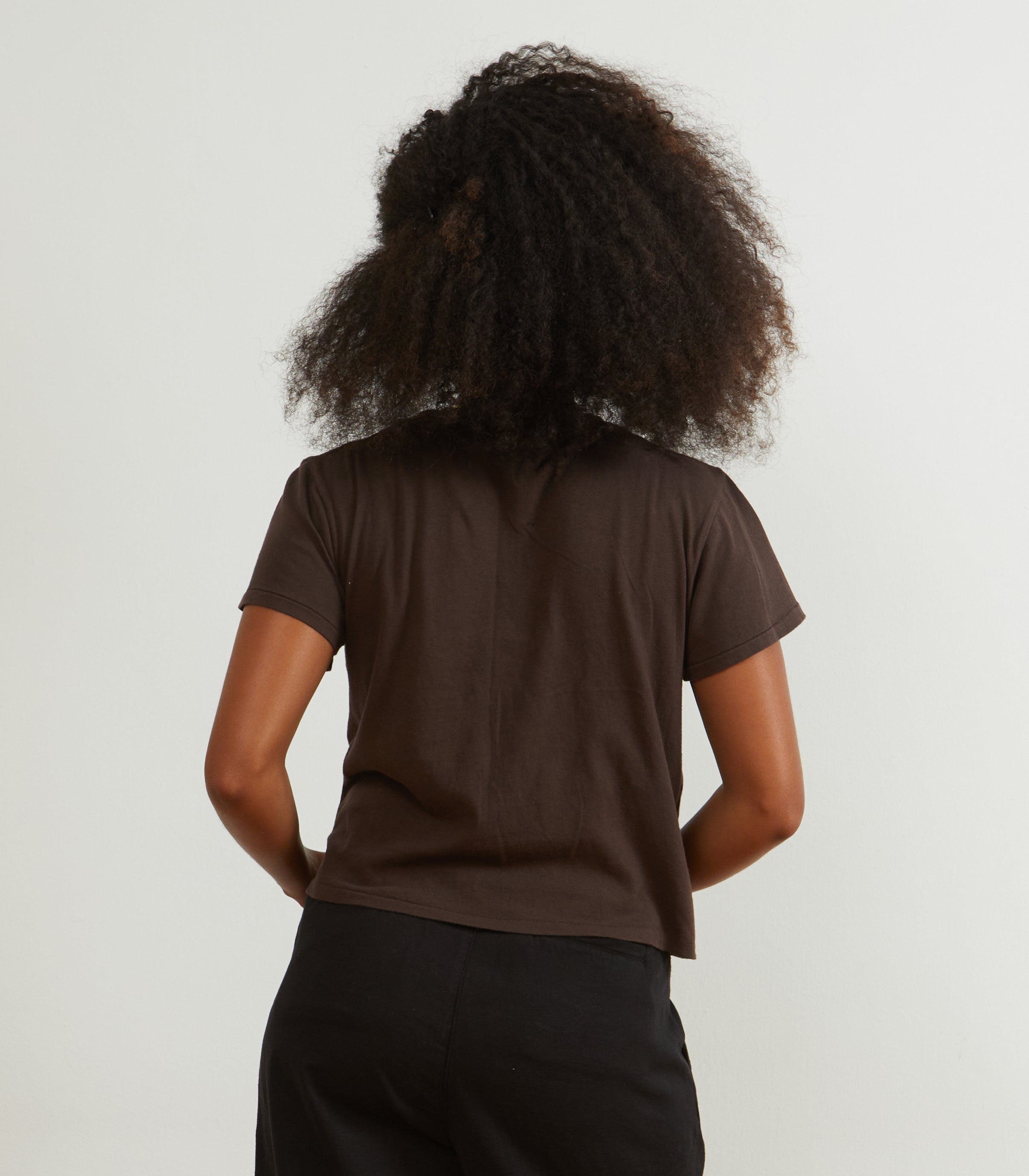 Bessette Soft Washed Tee - Espresso