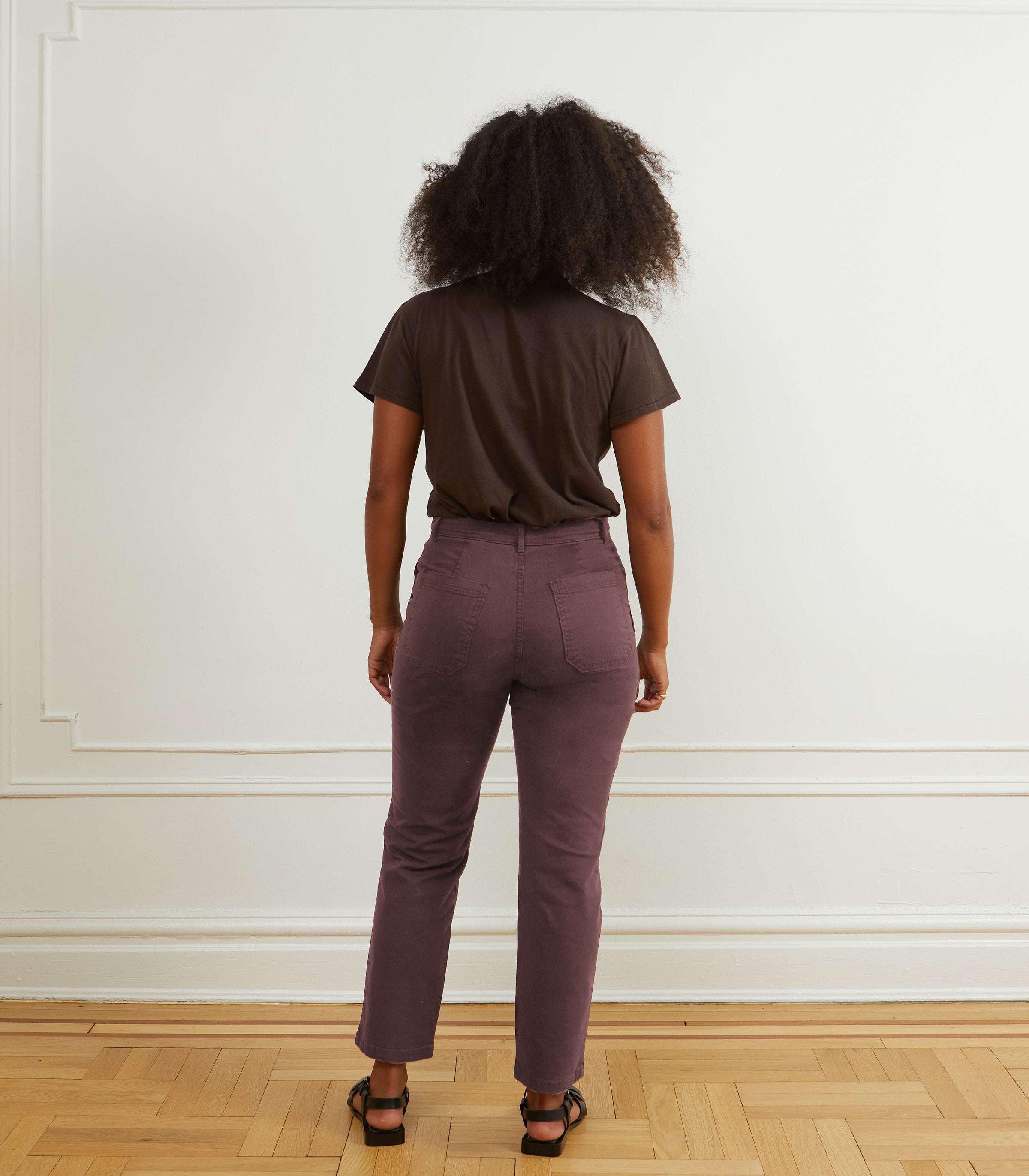 James Straight-Leg Work Pant - Mauve