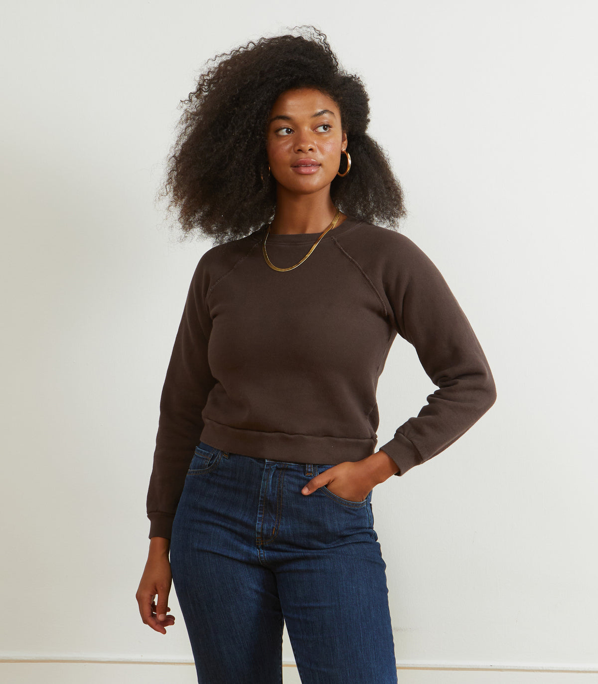 Nico Crew Neck Sweatshirt Espresso