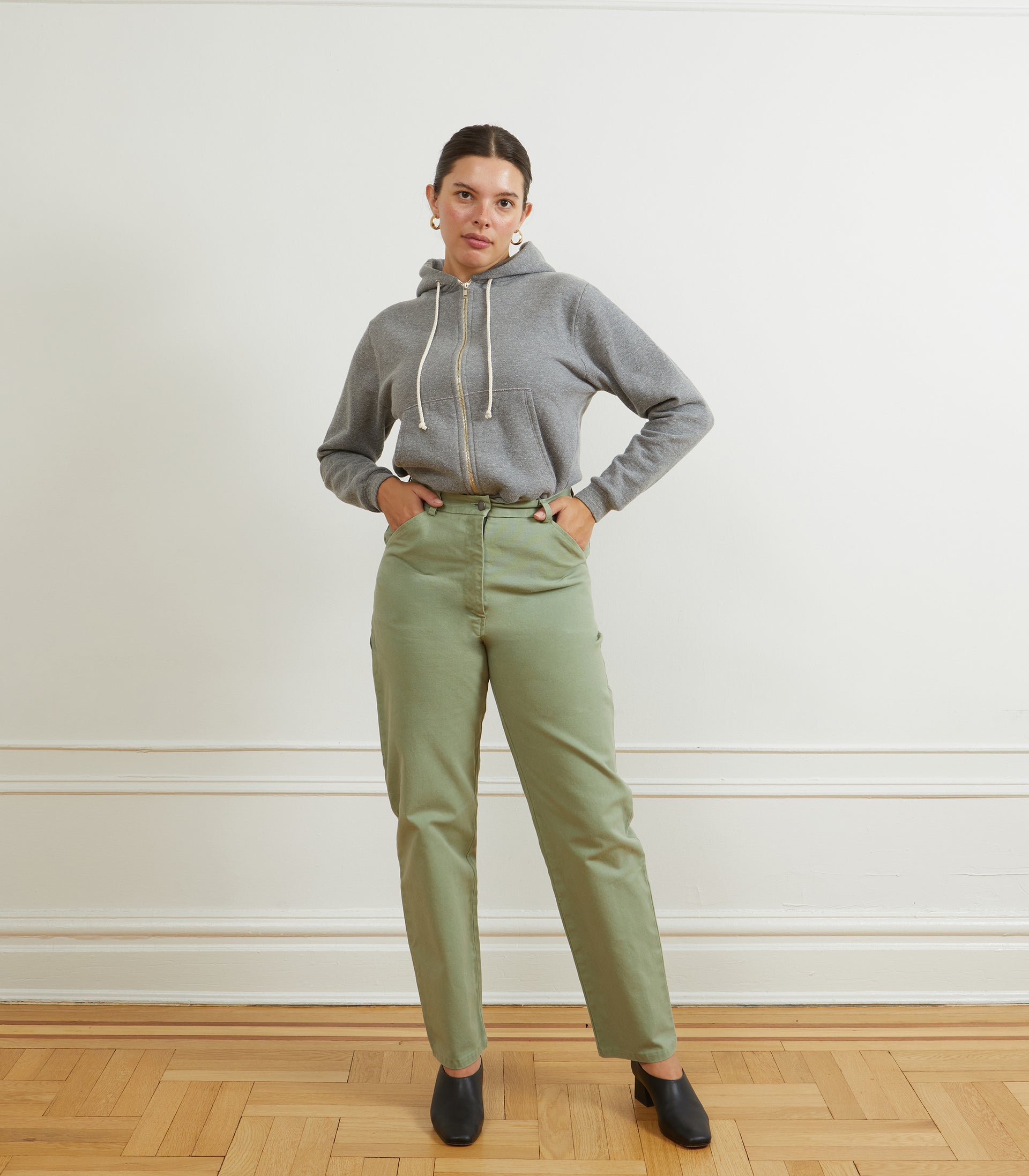 Agnes High Rise Painter Pants Cardamom