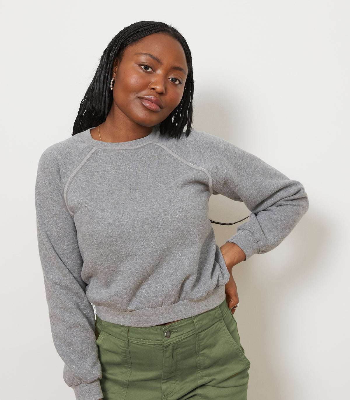 Nico Crew Neck Sweatshirt Heather Gray