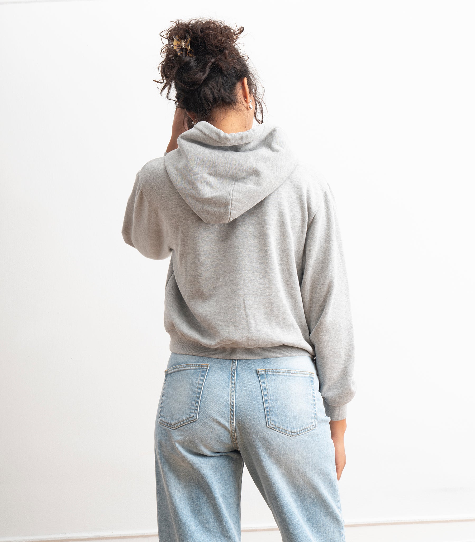 Gemma Washed Hooded Sweatshirt - Heather Gray