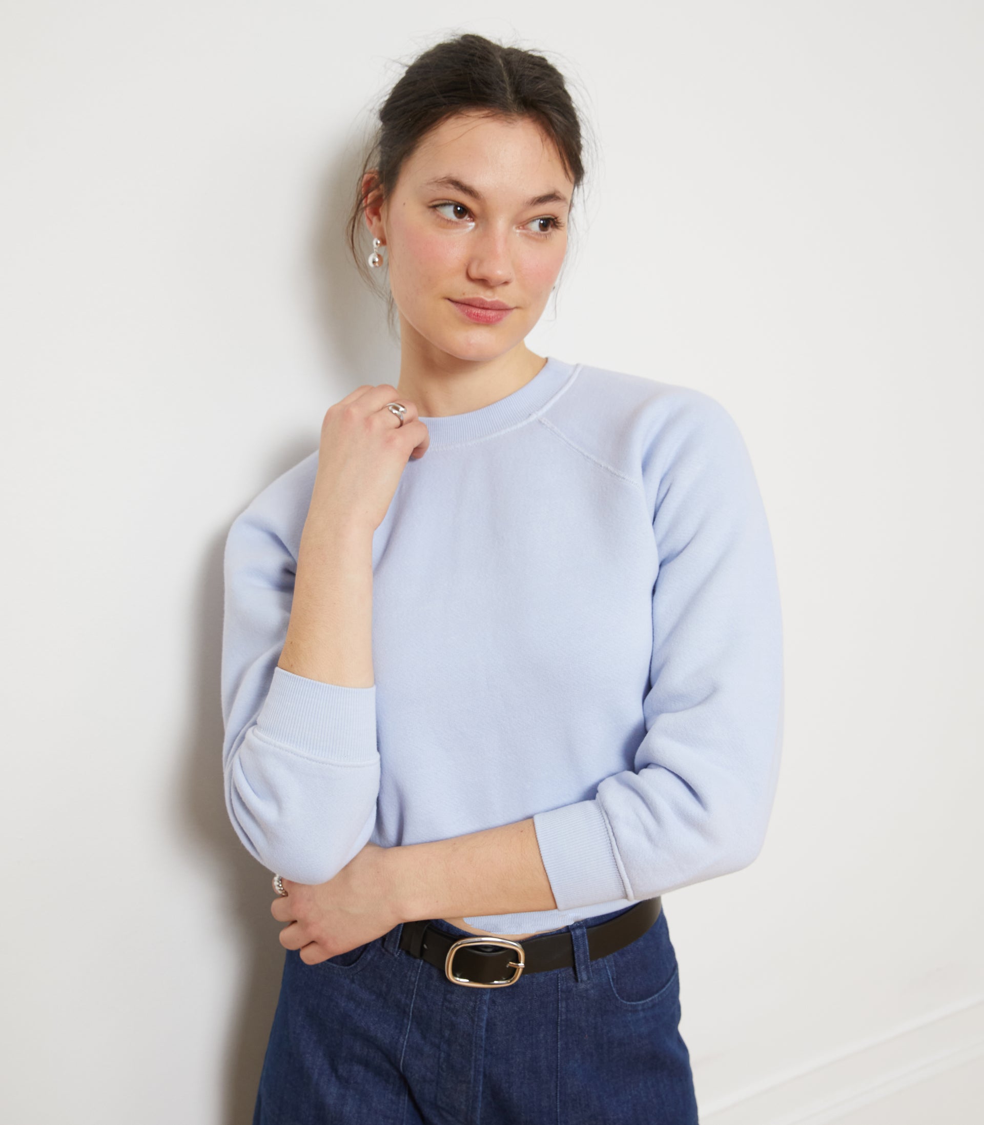 NICO CREW NECK SWEATSHIRT ICE