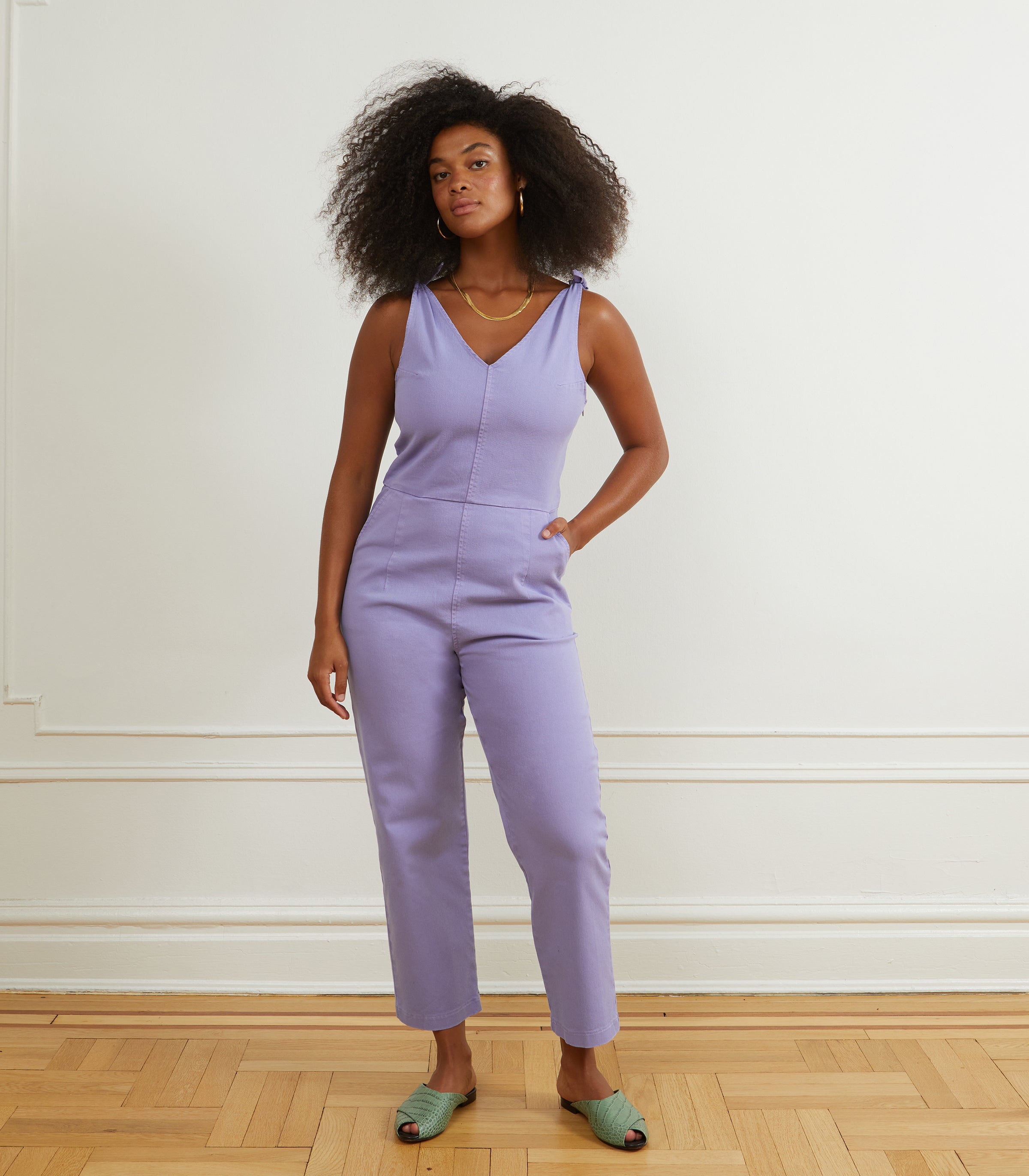 Knot Overalls in Black | LOUP