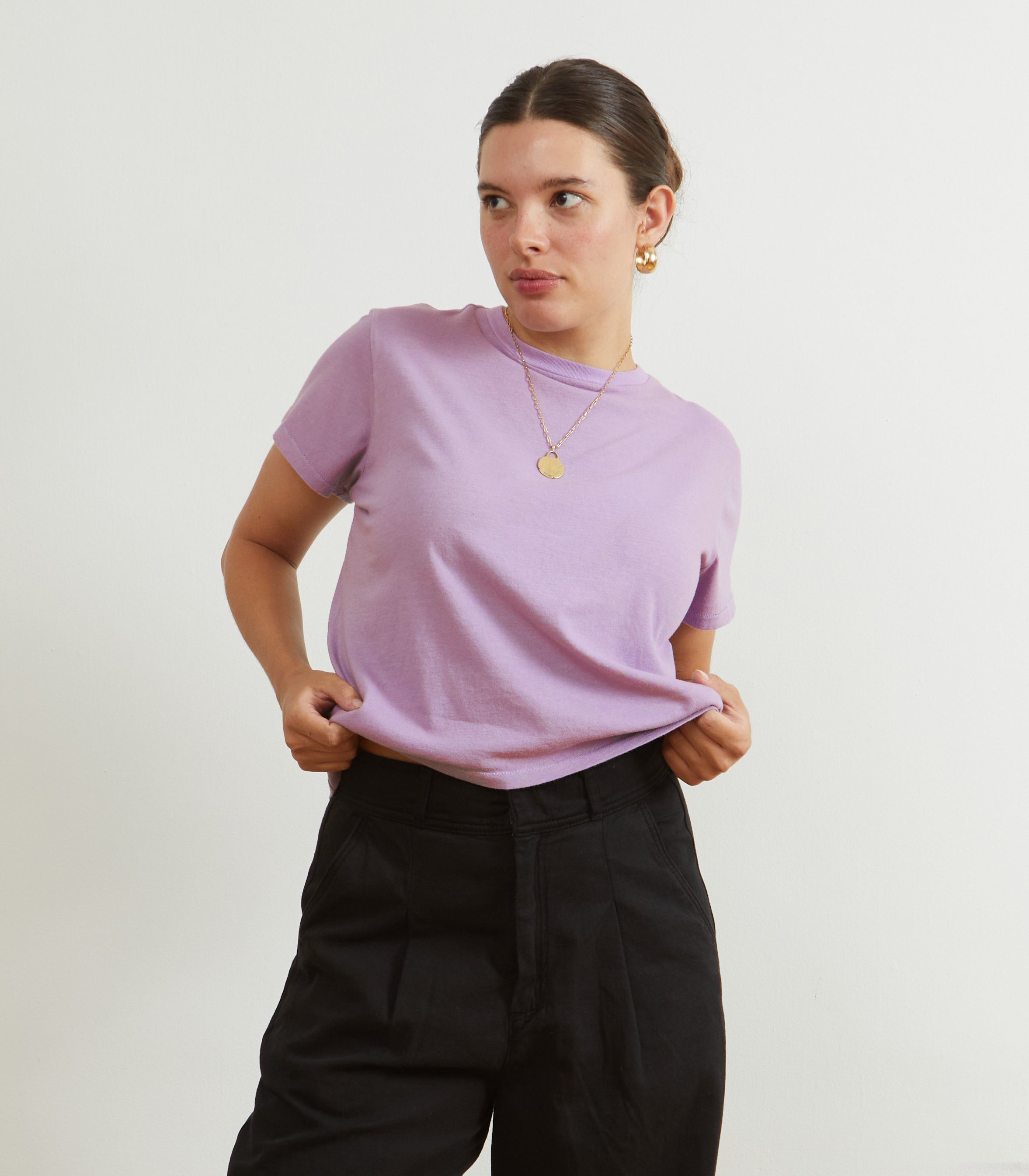 Bessette Soft Washed Tee - Dusty Mauve