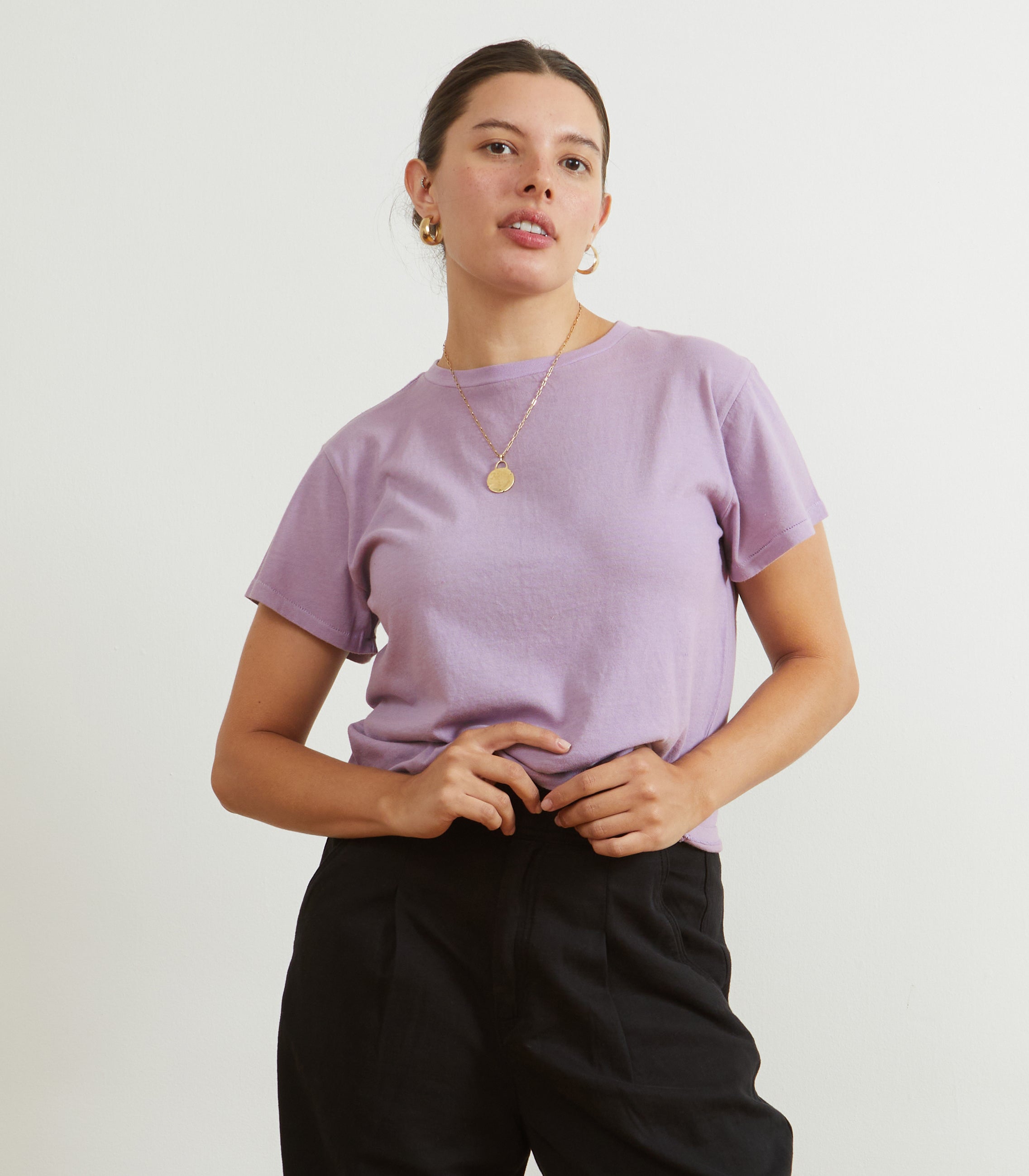 Bessette Soft Washed Tee - Dusty Mauve