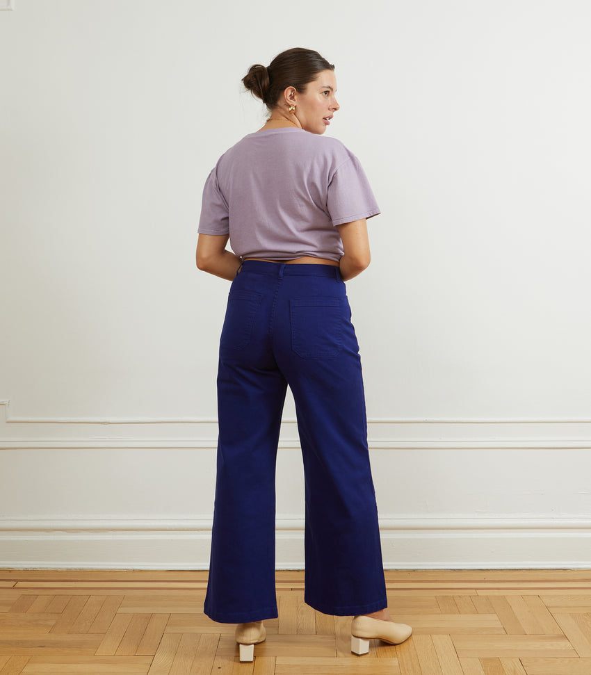 Toni Wide Ankle Pants - Midnight
