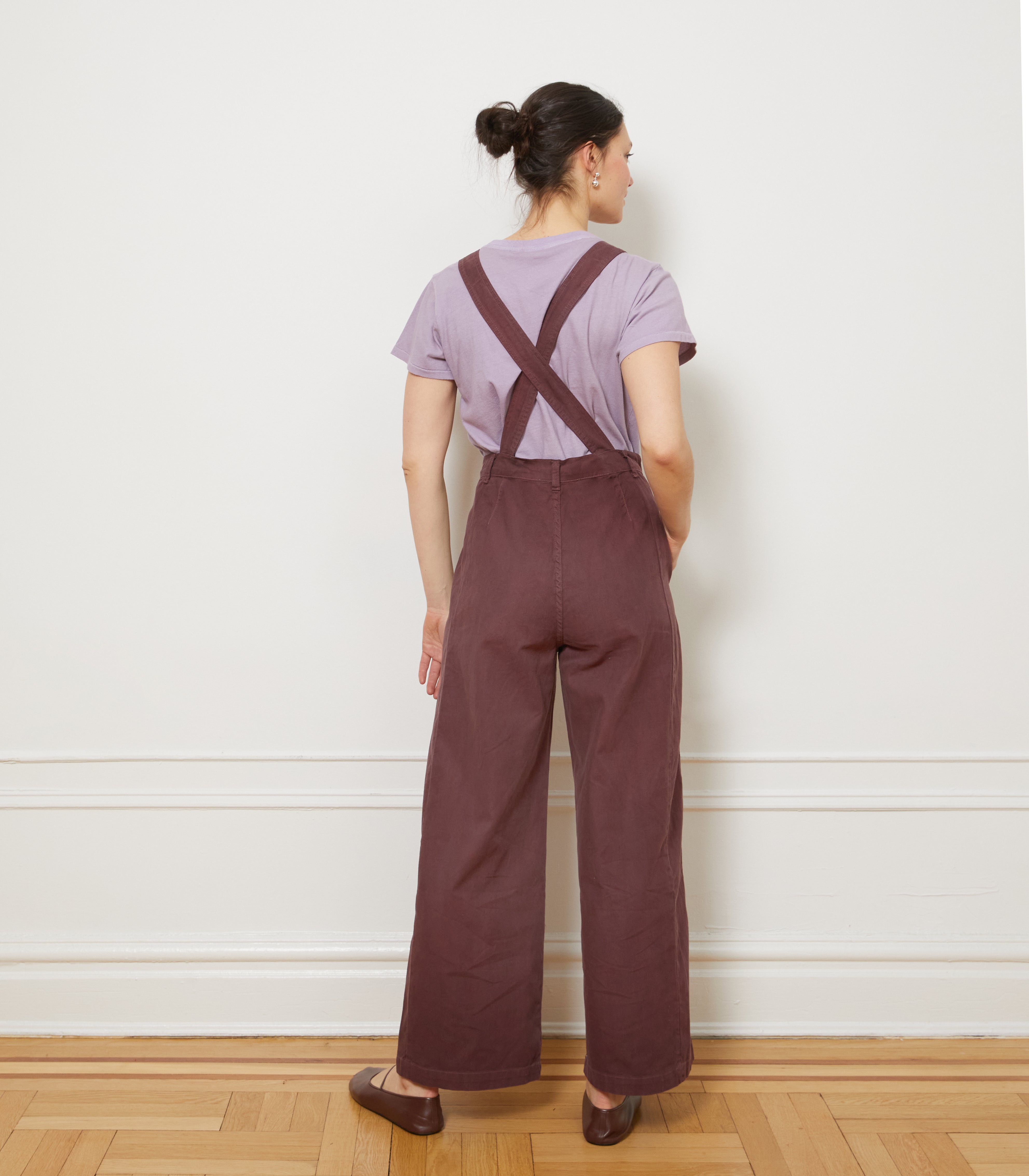 Madelyn Zip Front Overalls - Mauve | LOUP
