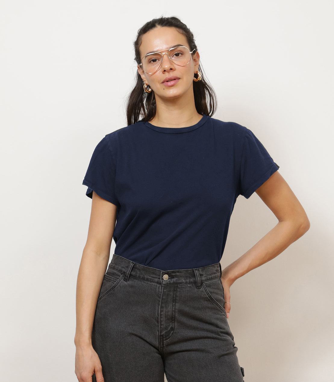 Bessette Soft Washed Tee - Navy