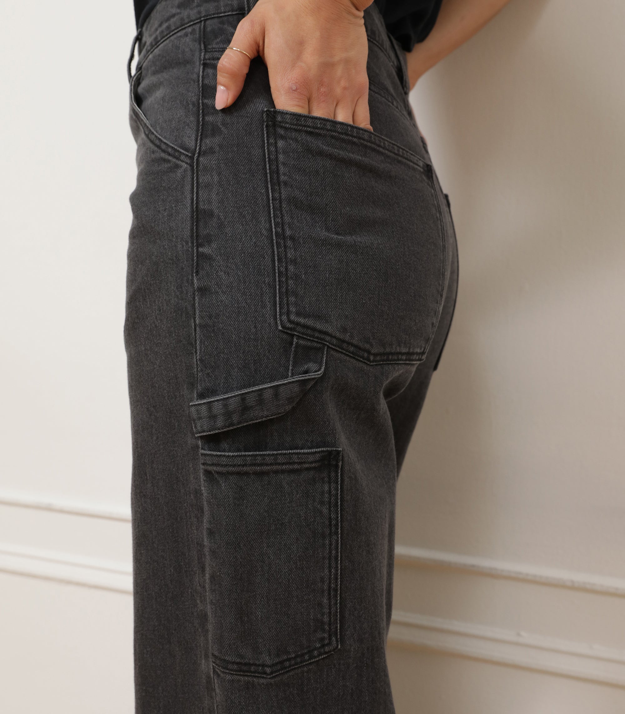 Quinn Utility Jeans - Gray