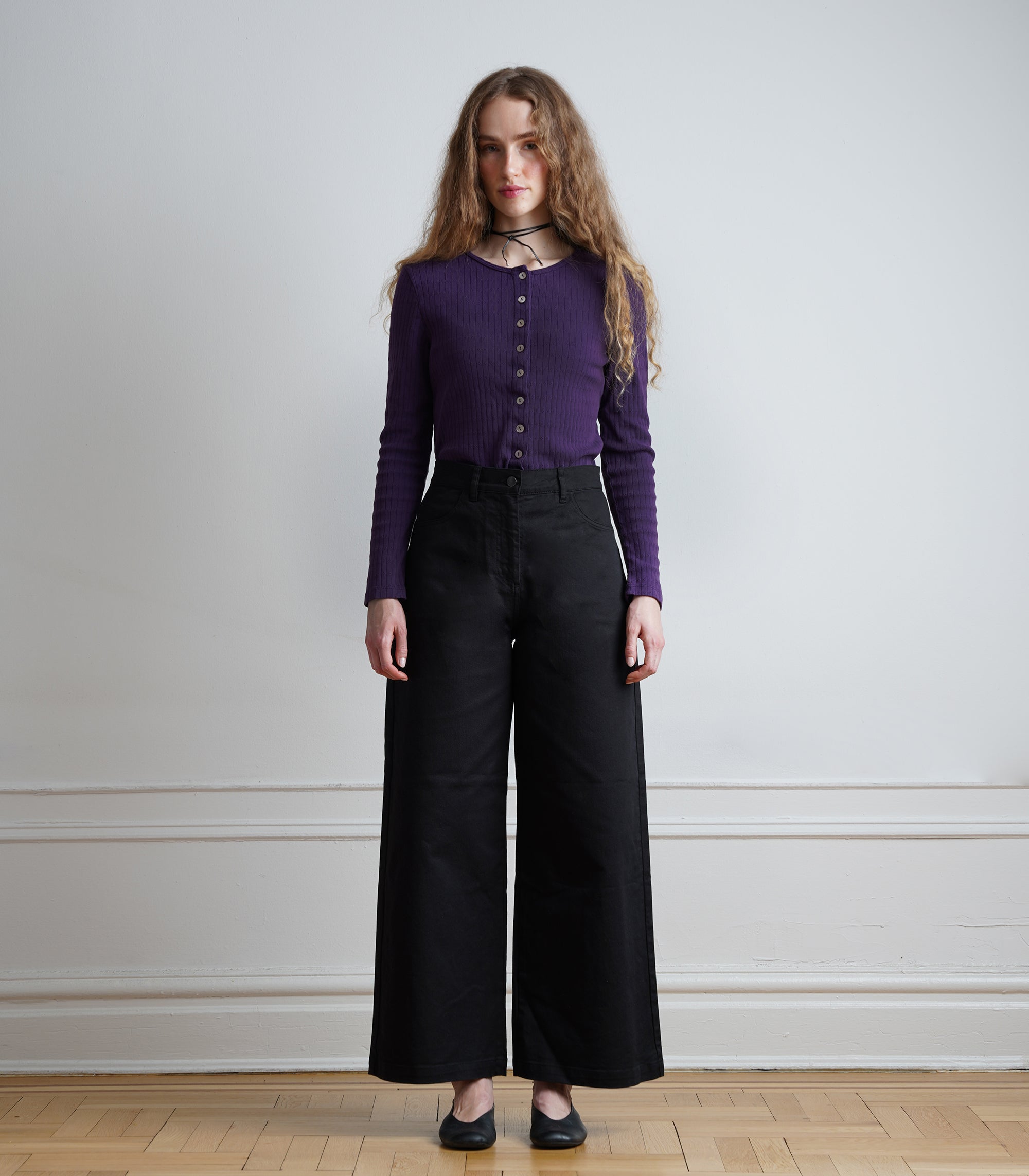 Toni Wide Ankle Pants - Black