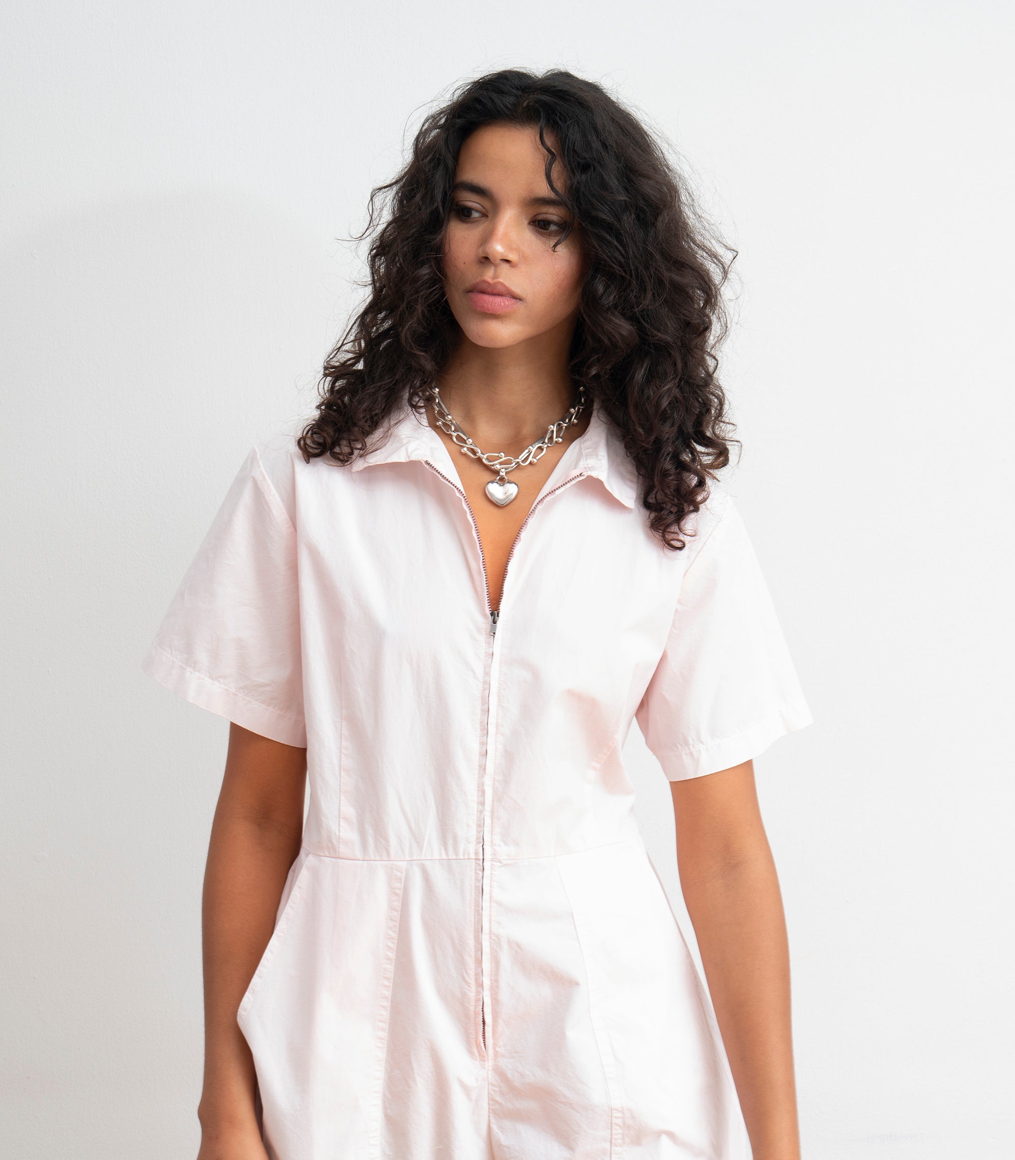 Clara Short Sleeve Parachute Leg Jumpsuit - Primrose