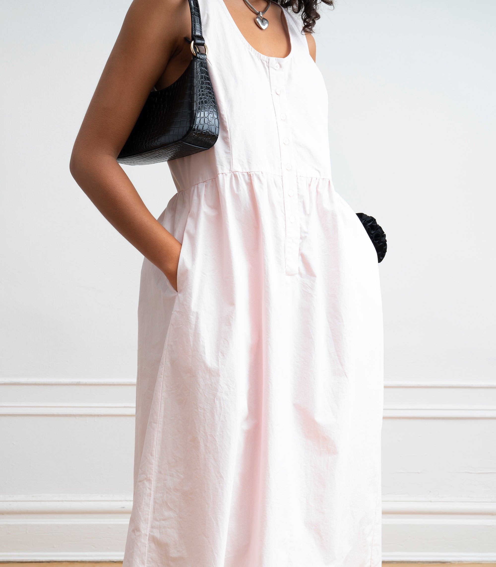 Sierra Button Up Midi Dress - Primrose