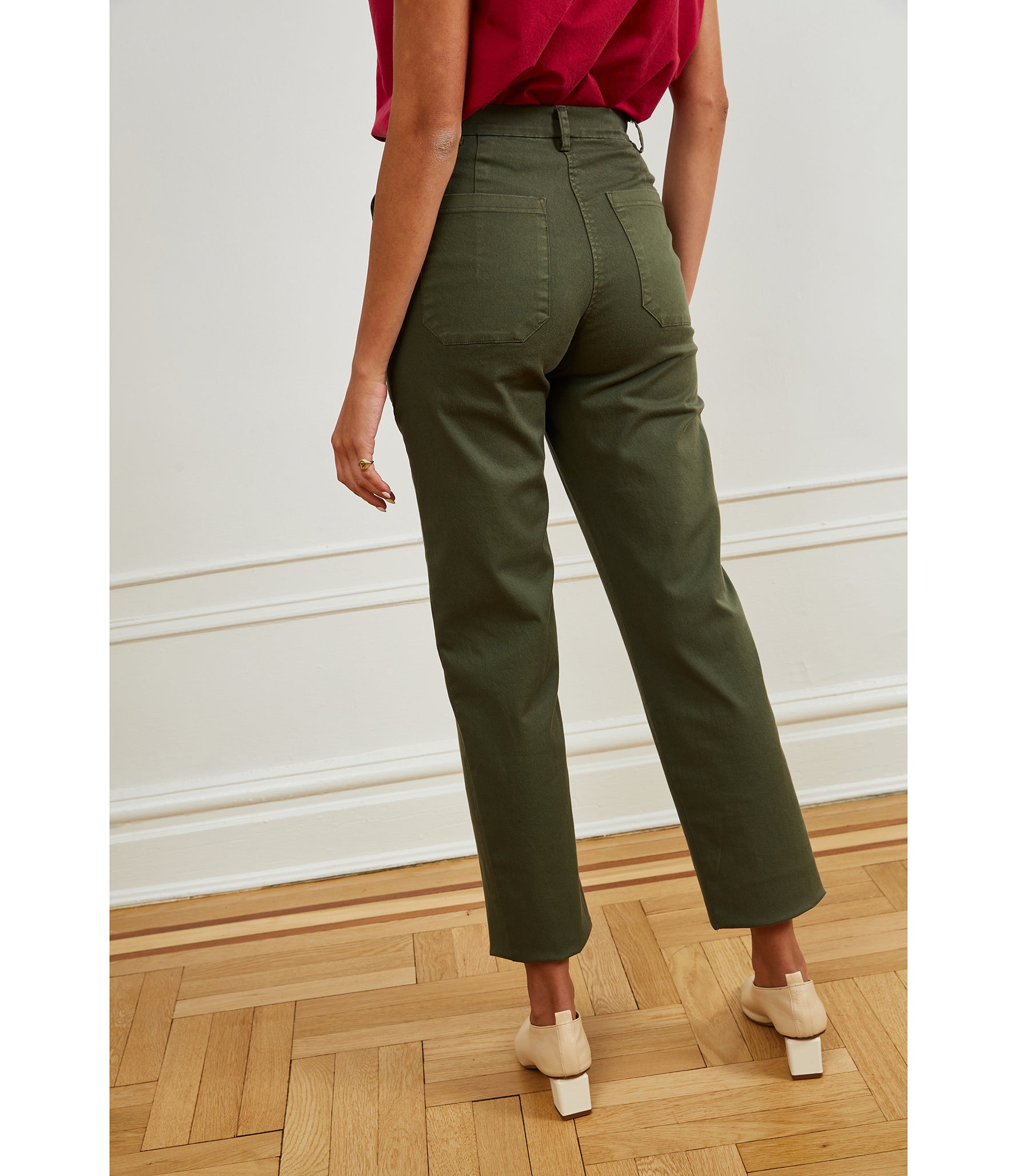 James Straight-Leg Work Pant - Pine