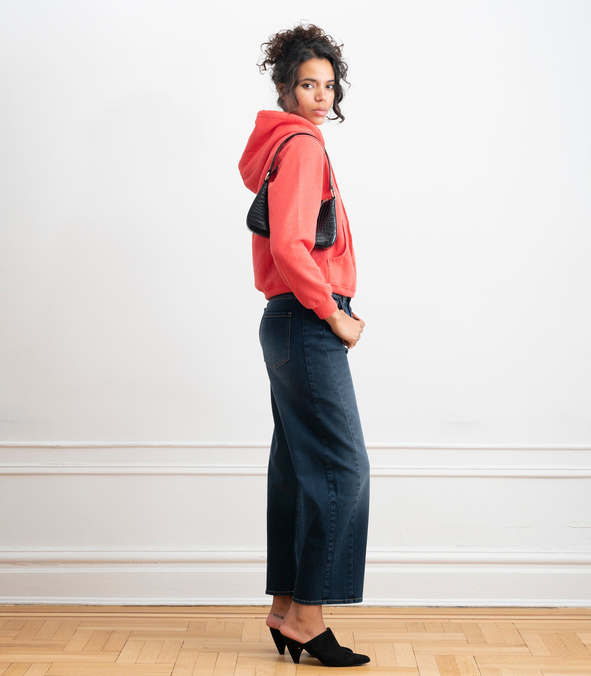 Jamie Barrel Leg Jeans - Cowboy