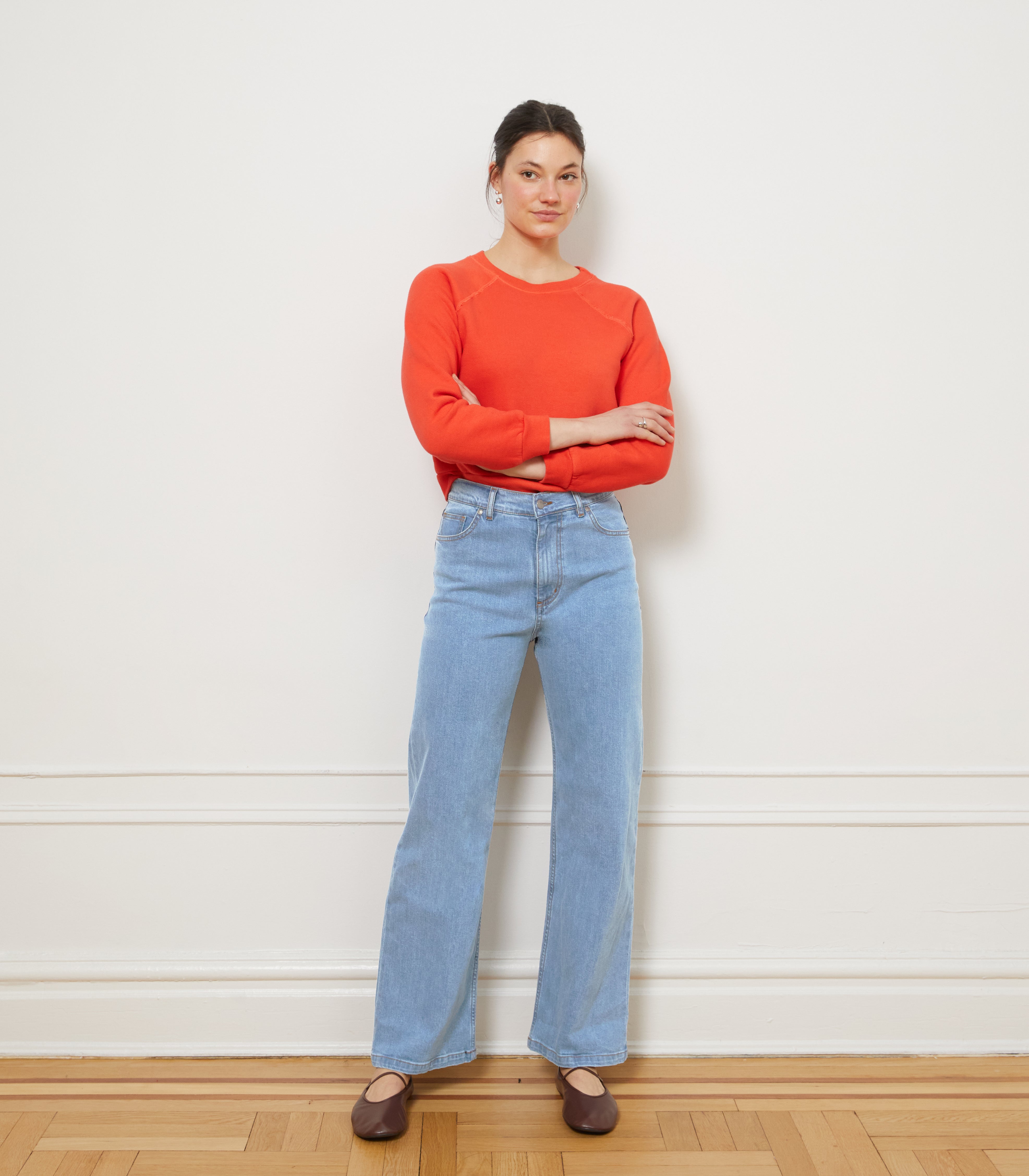 Carmen Wide Leg Jeans - Light Indigo