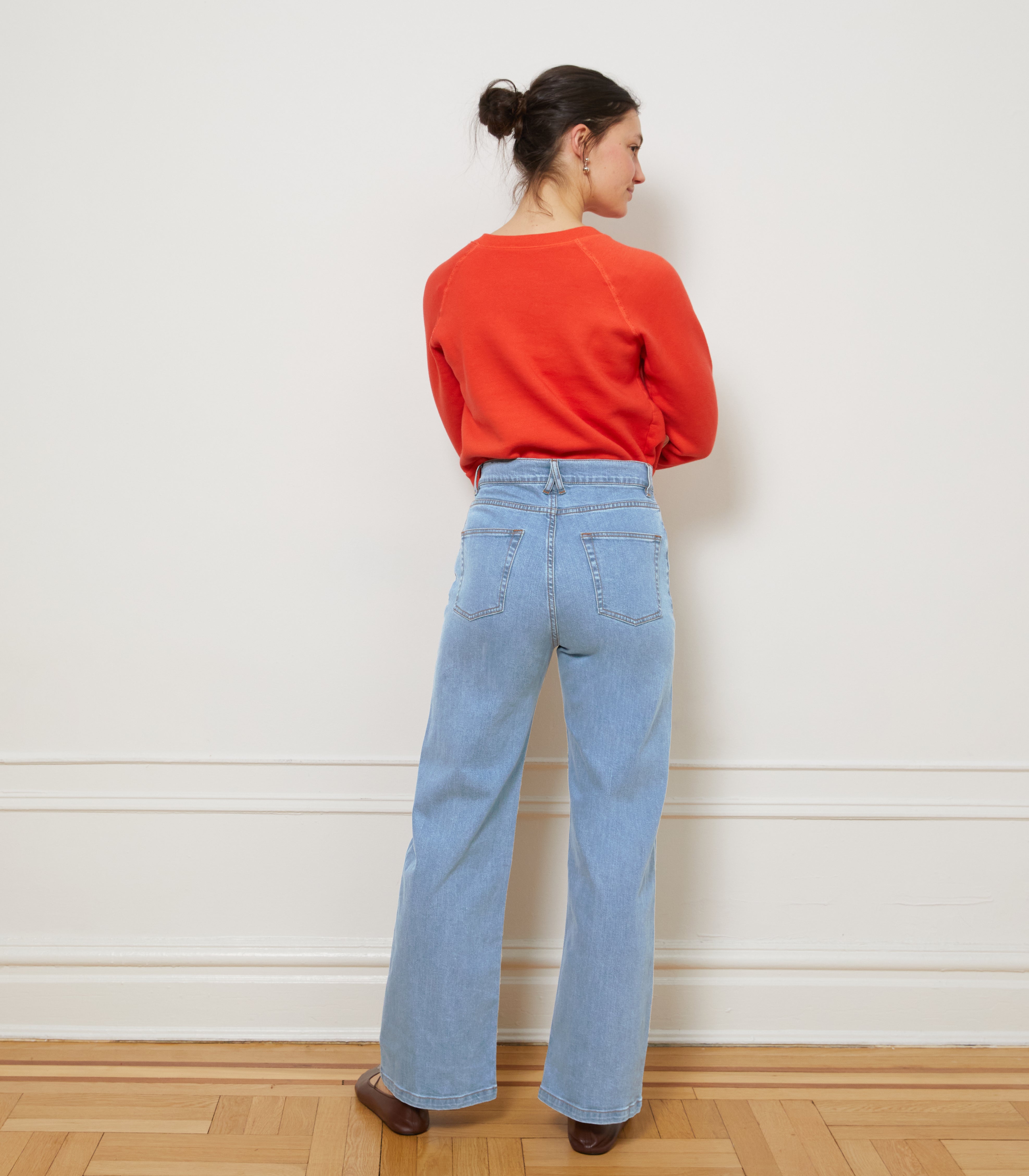 Carmen Wide Leg Jeans - Light Indigo