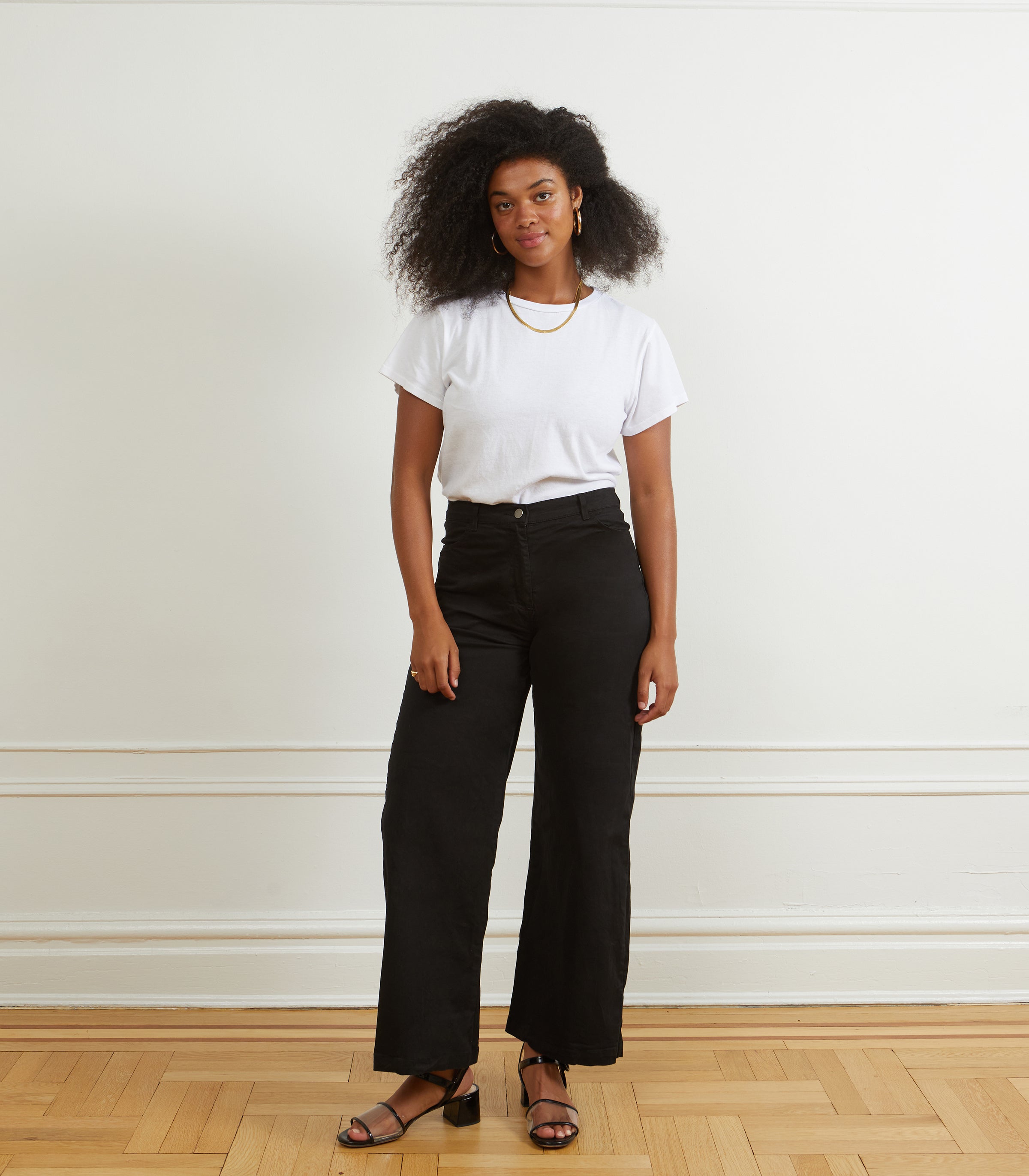 Toni Wide Ankle Pants - Black