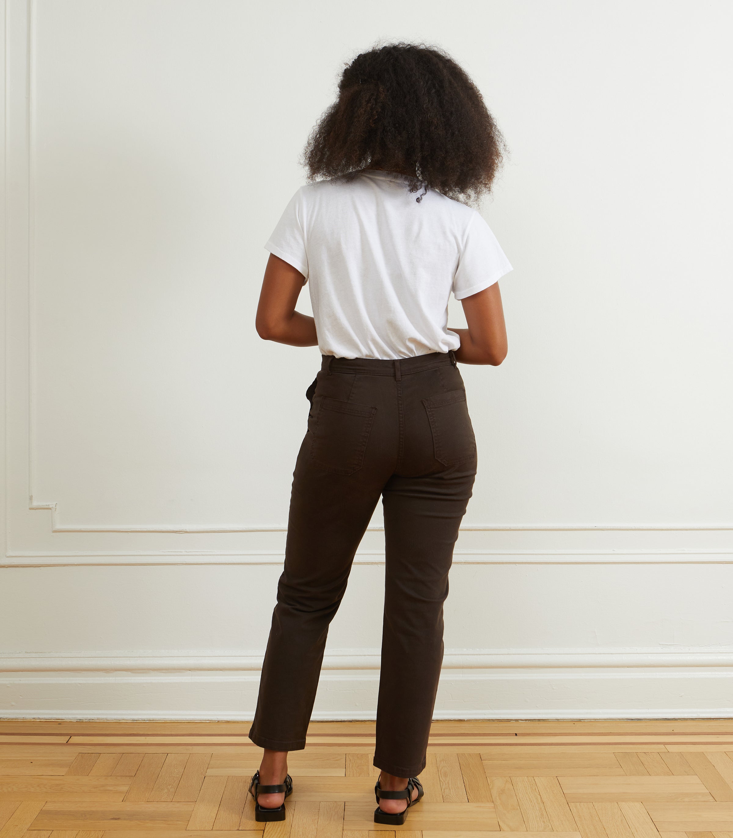 James Straight-Leg Work Pant - Espresso