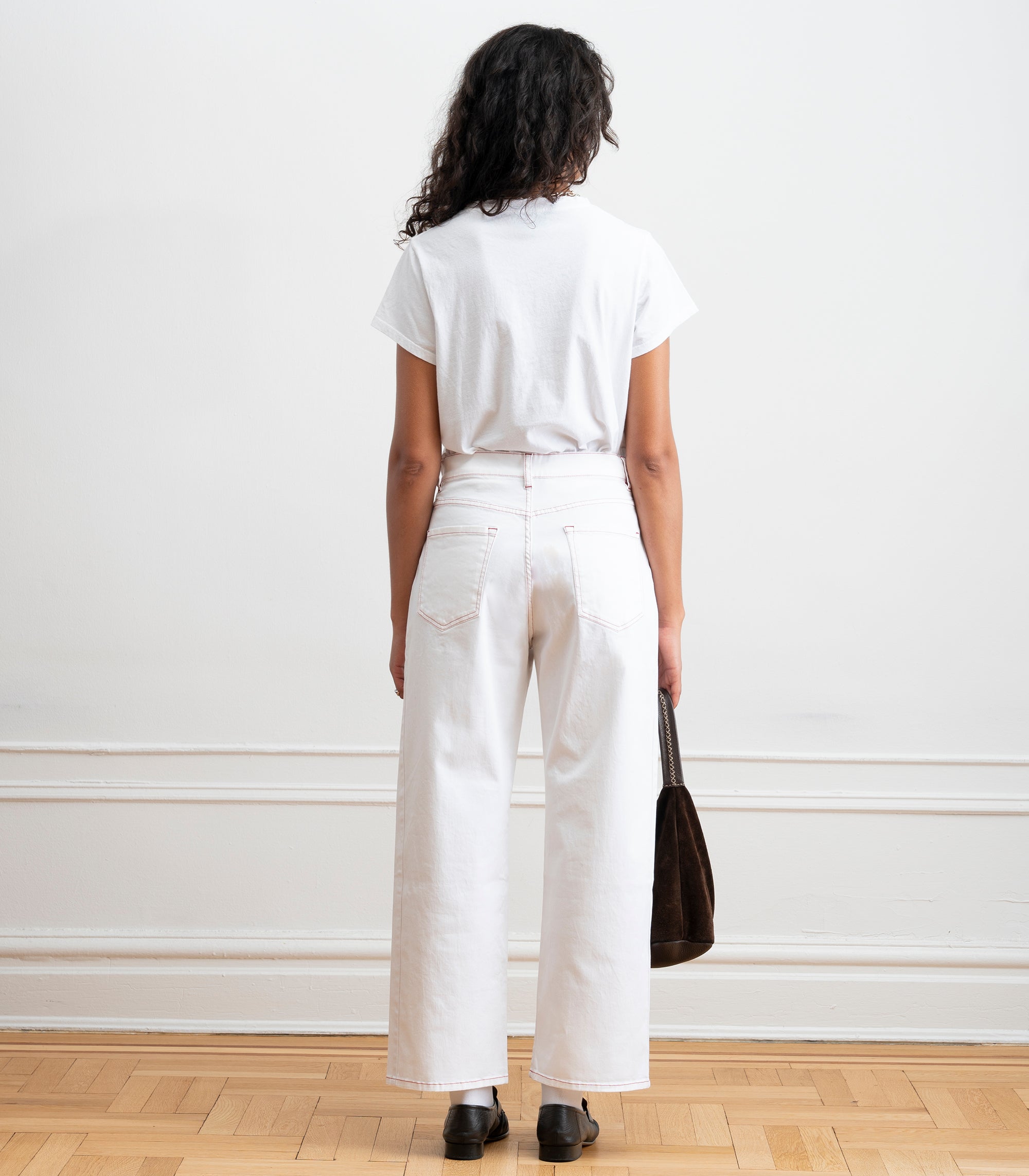 Jamie Barrel Leg Jeans - White