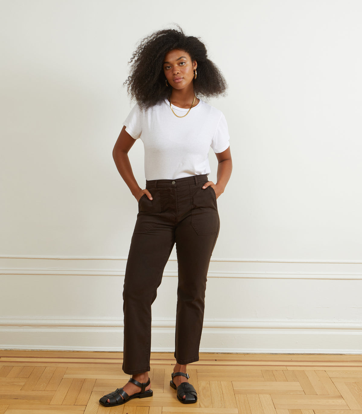 James Straight Leg Work Pant Espresso