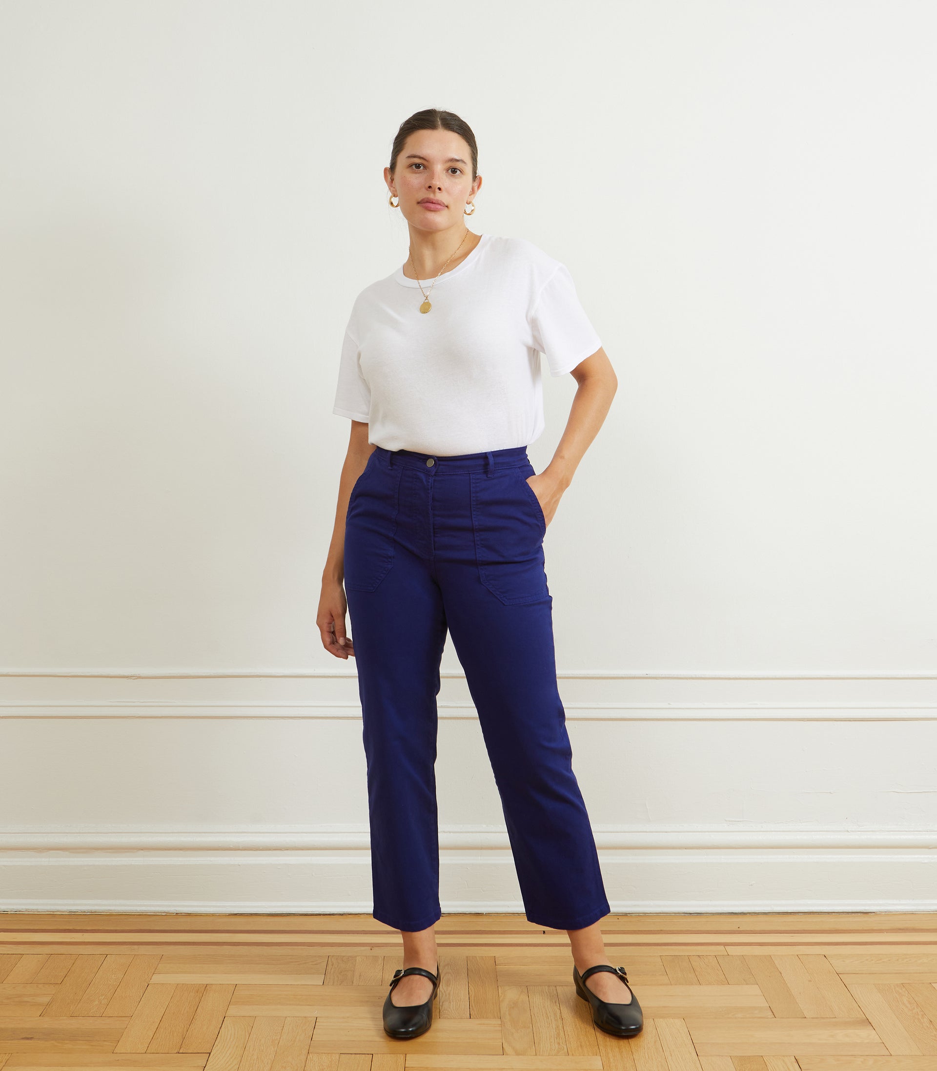 James Straight Leg Work Pant Midnight