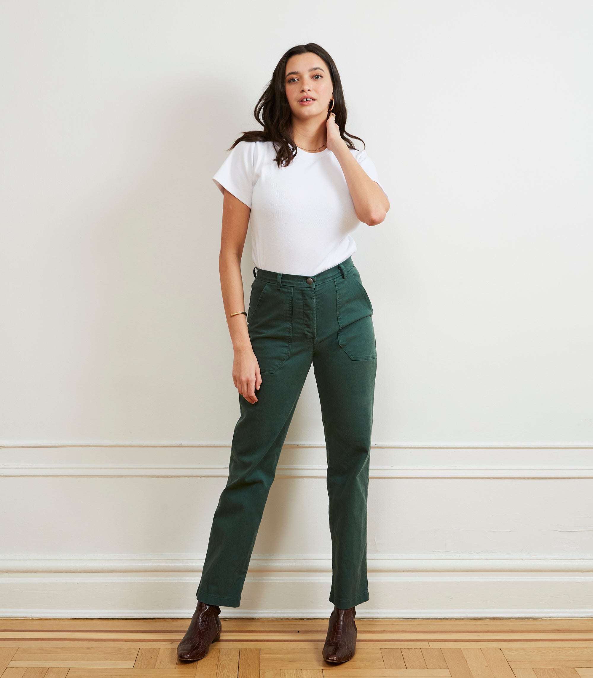 Long James Straight-Leg Work Pant - Hunter