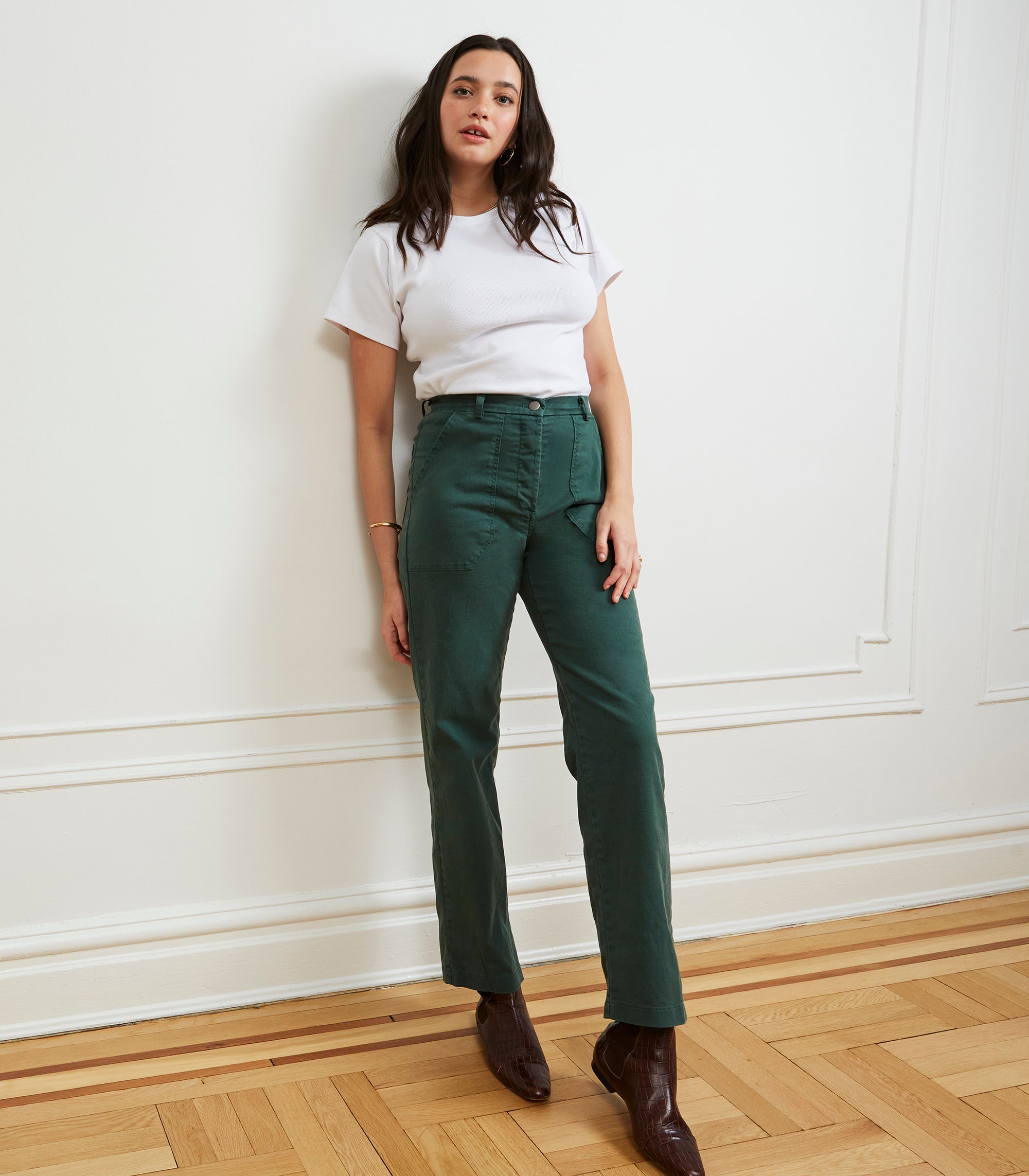 Long James Straight-Leg Work Pant - Hunter