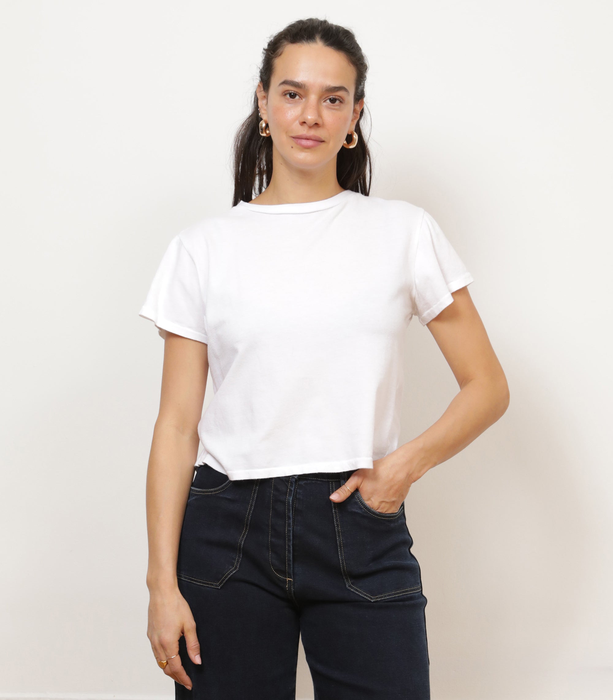 Bessette Soft Washed Tee - White