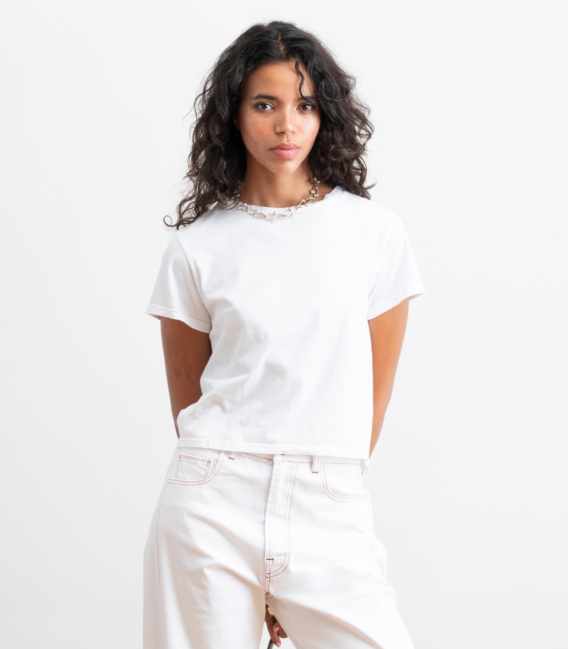 Bessette Soft Washed Tee - White